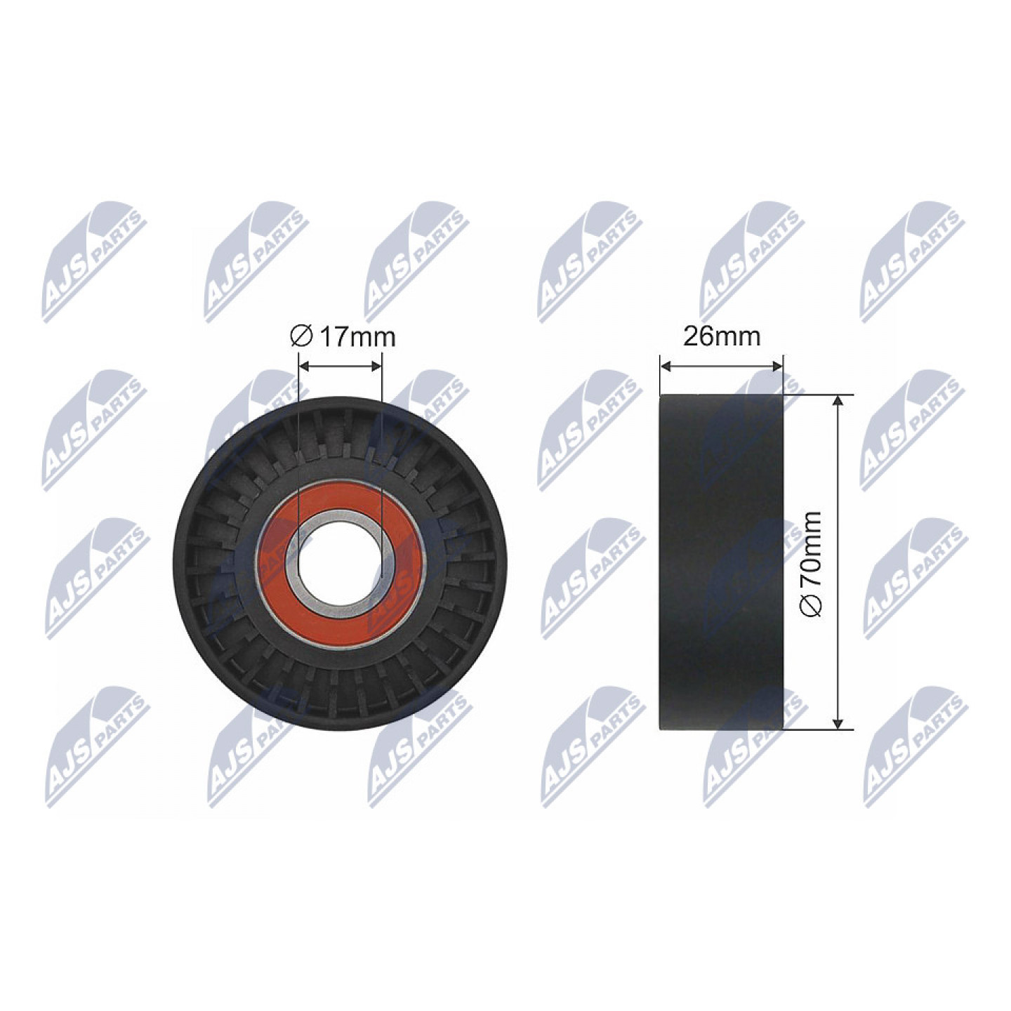 Tensor de correa, correa auxiliar-v NTY RNK-ME-008