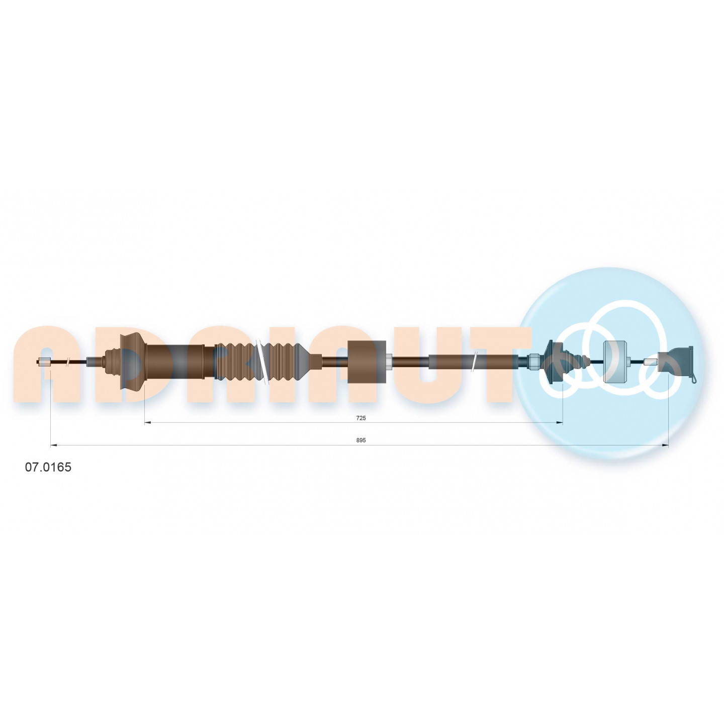 Cable de embrague ADRIAUTO 07.0165