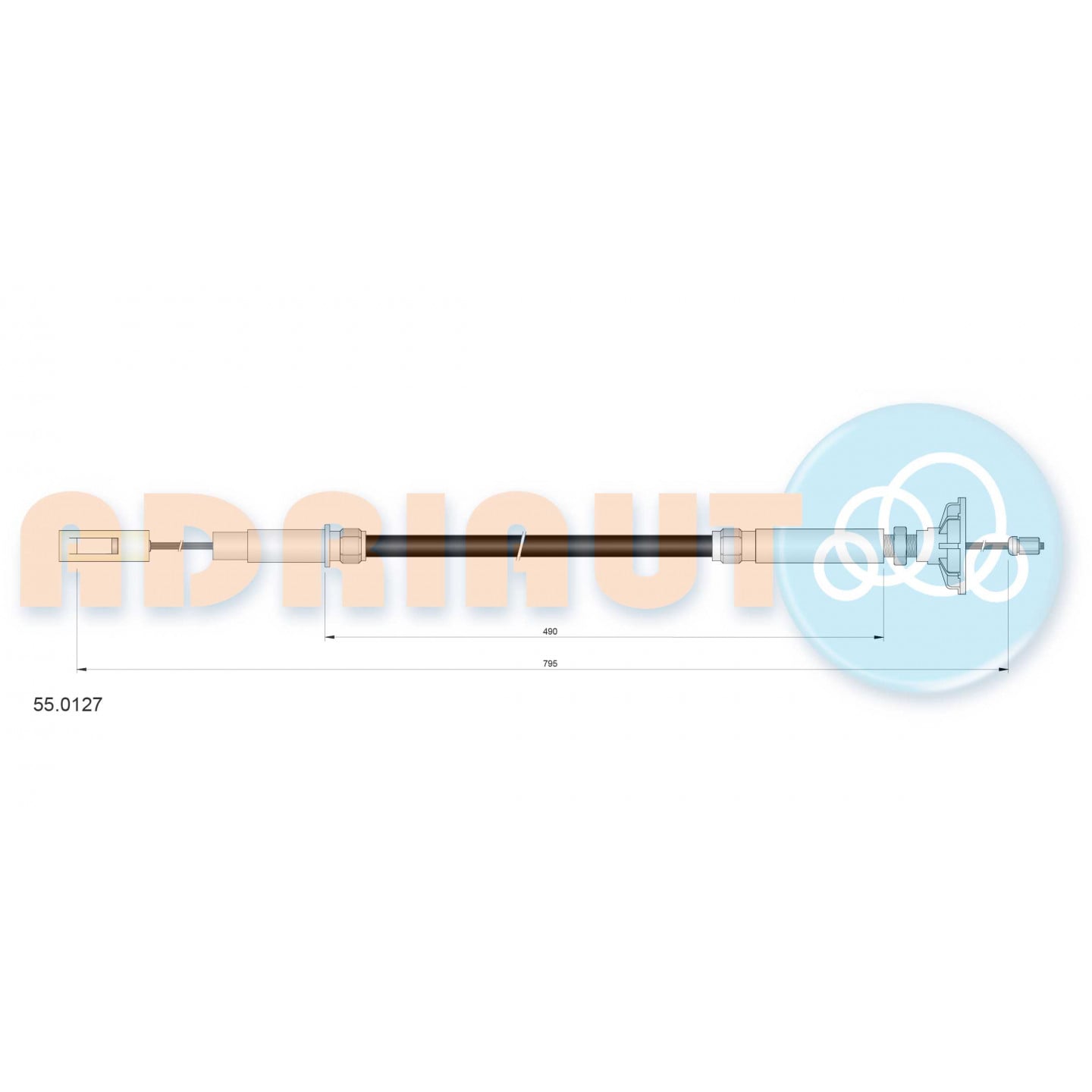 Cable de embrague ADRIAUTO 55.0127