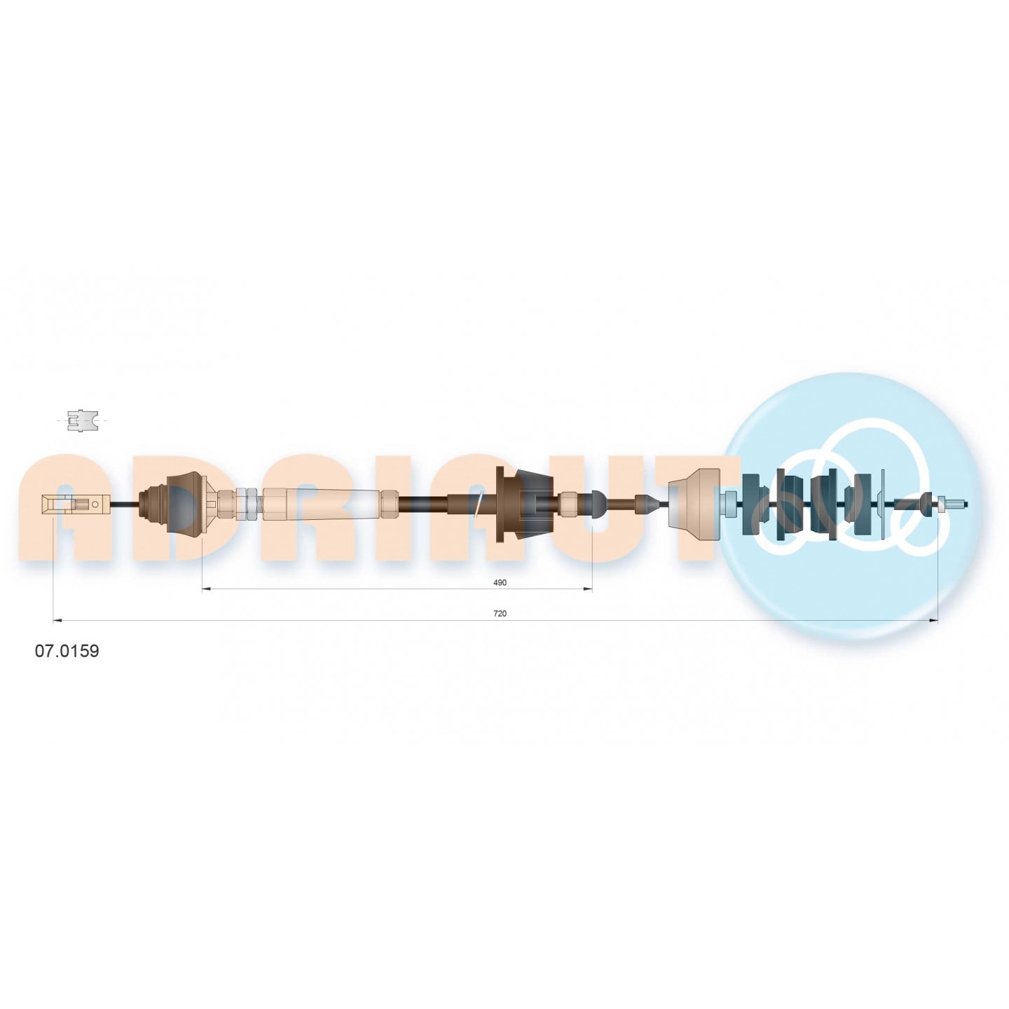 Cable de embrague ADRIAUTO 07.0159