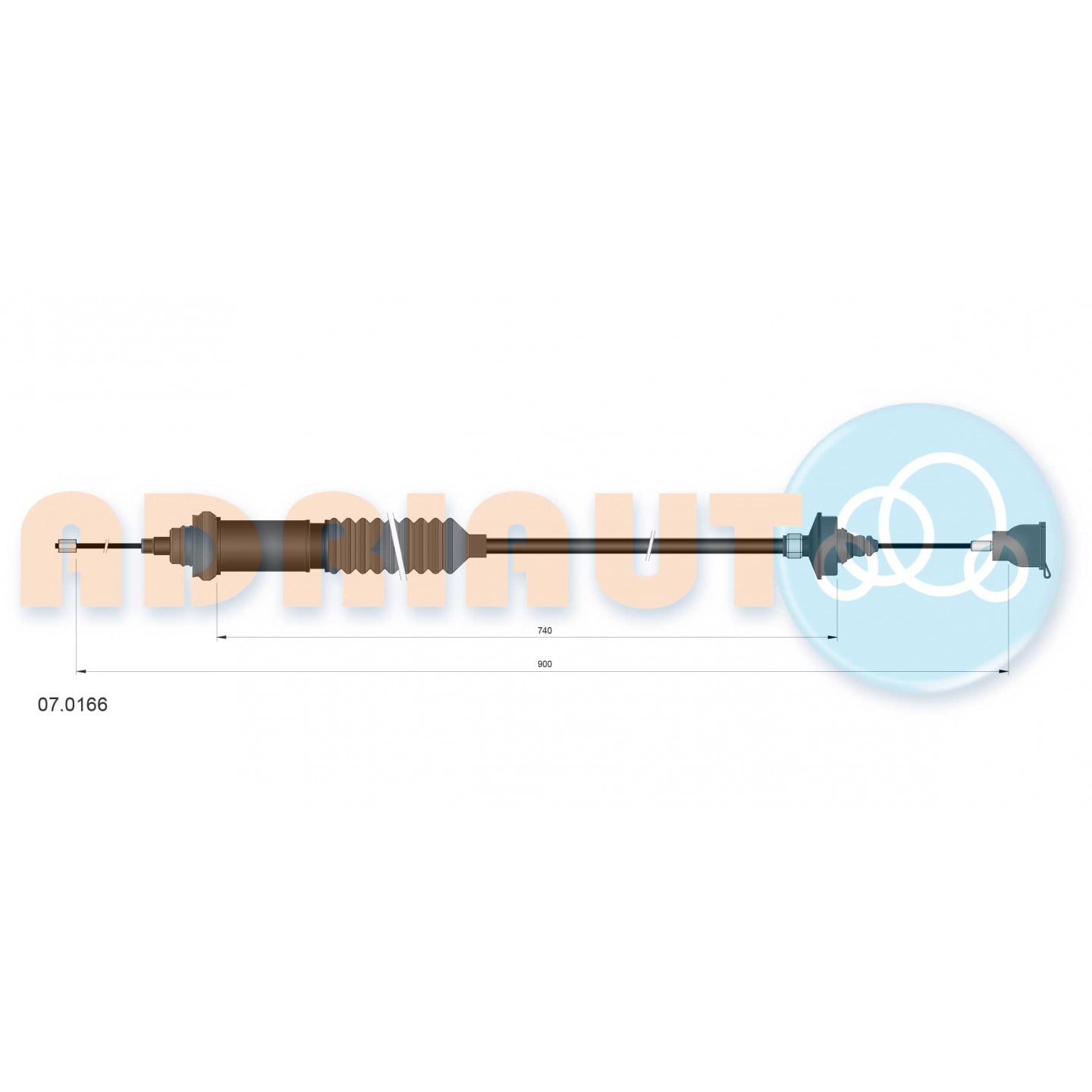 Cable de embrague ADRIAUTO 07.0166