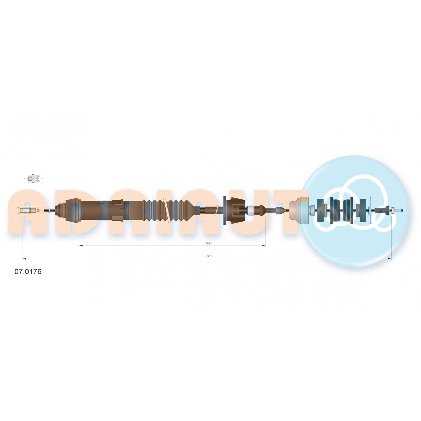 Cable de embrague ADRIAUTO 07.0176