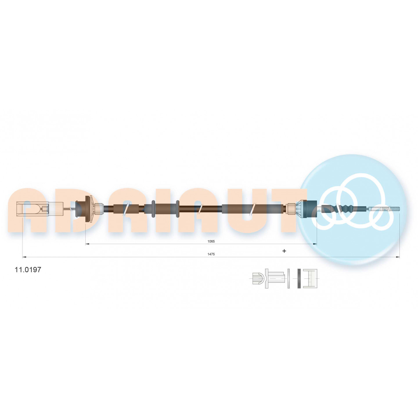 Cable de embrague ADRIAUTO 11.0197