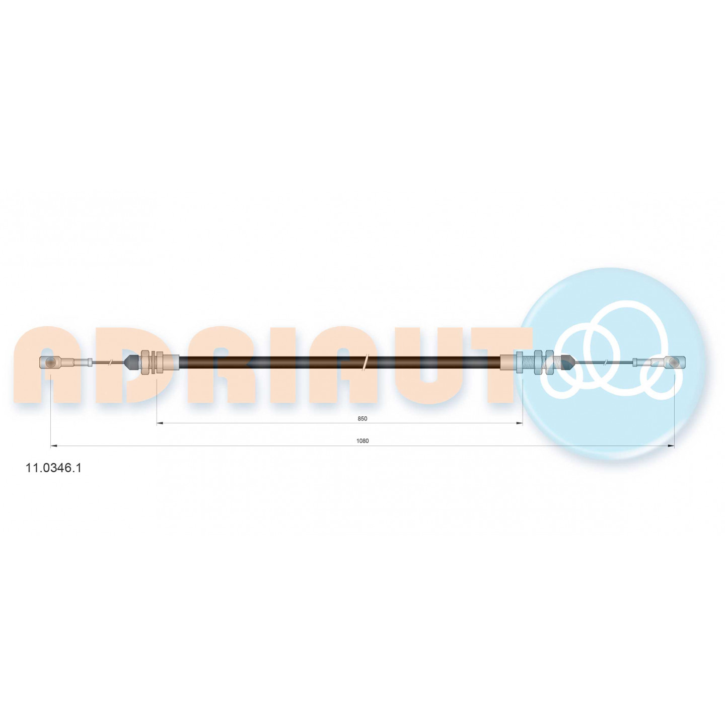 Cable del acelerador ADRIAUTO 11.0346.1