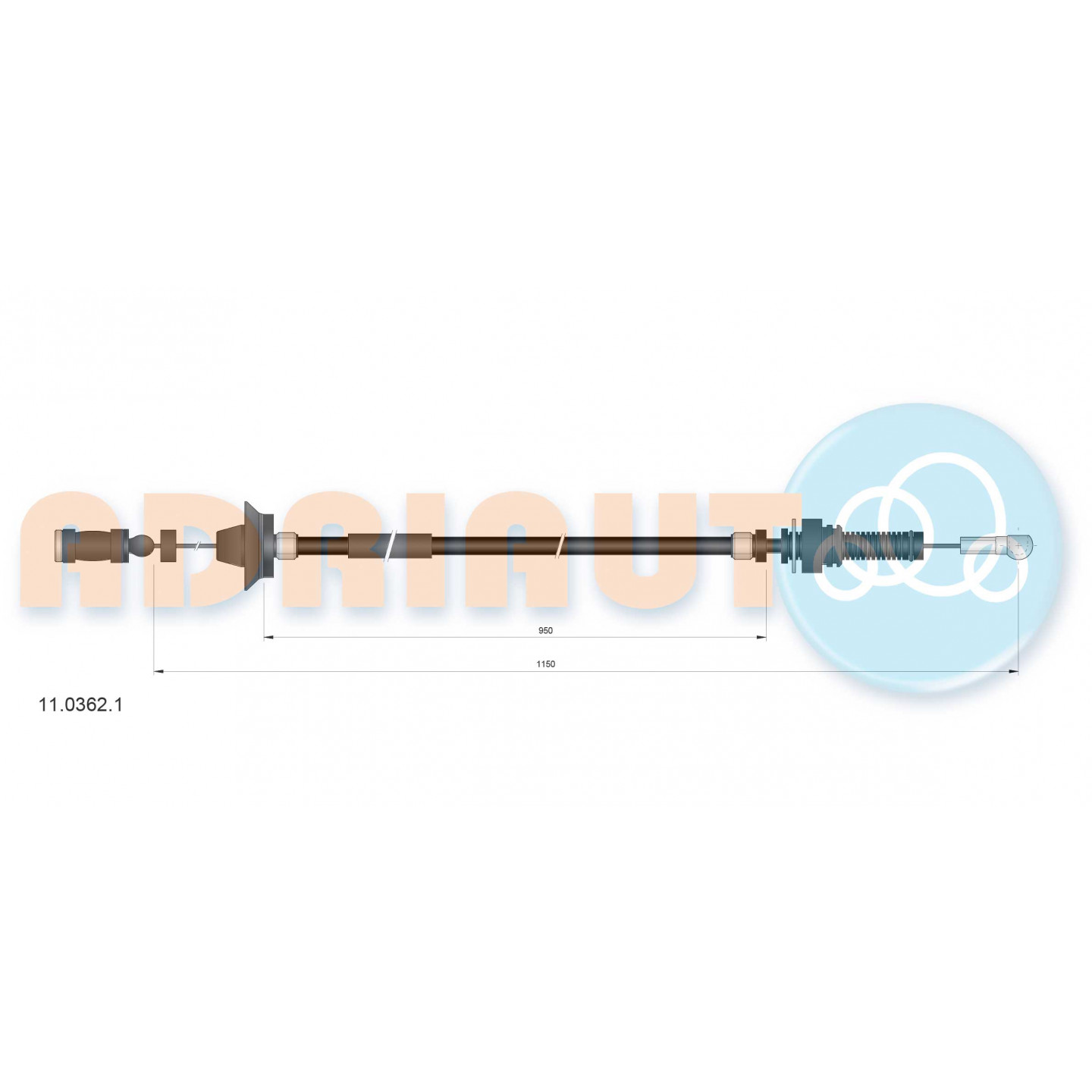 Cable del acelerador ADRIAUTO 11.0362.1