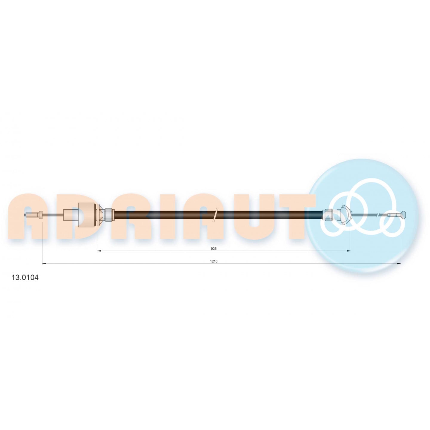Cable de embrague ADRIAUTO 13.0104