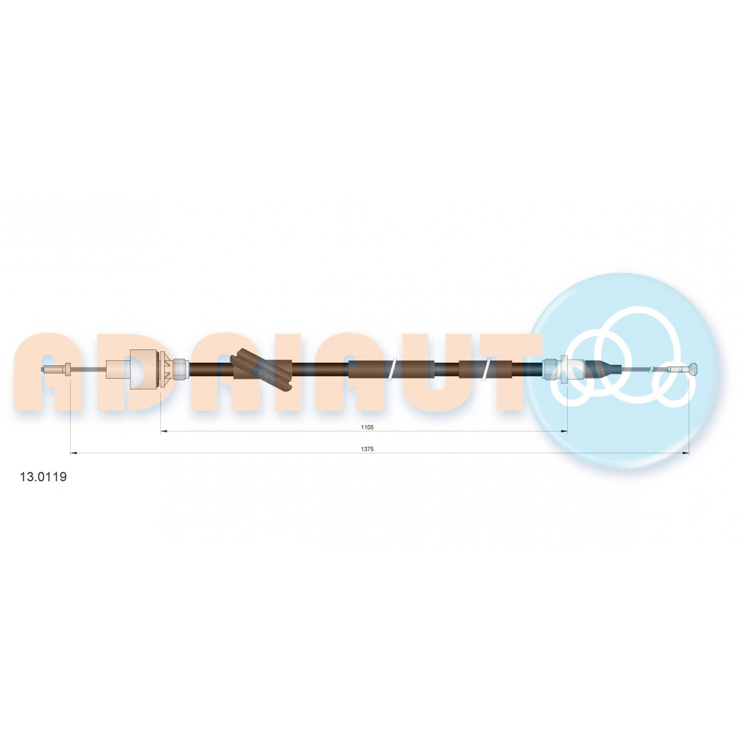 Cable de embrague ADRIAUTO 13.0119