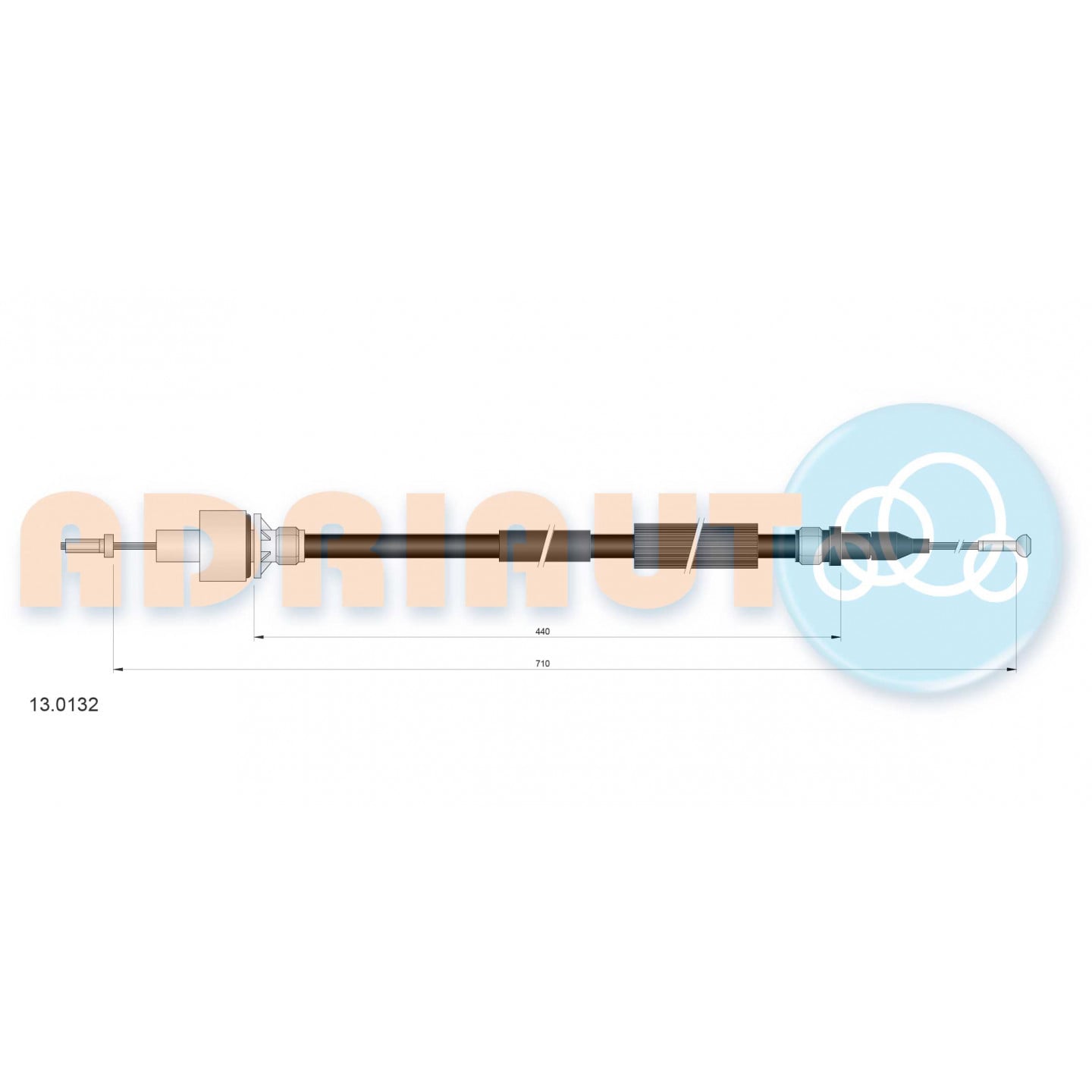 Cable de embrague ADRIAUTO 13.0132