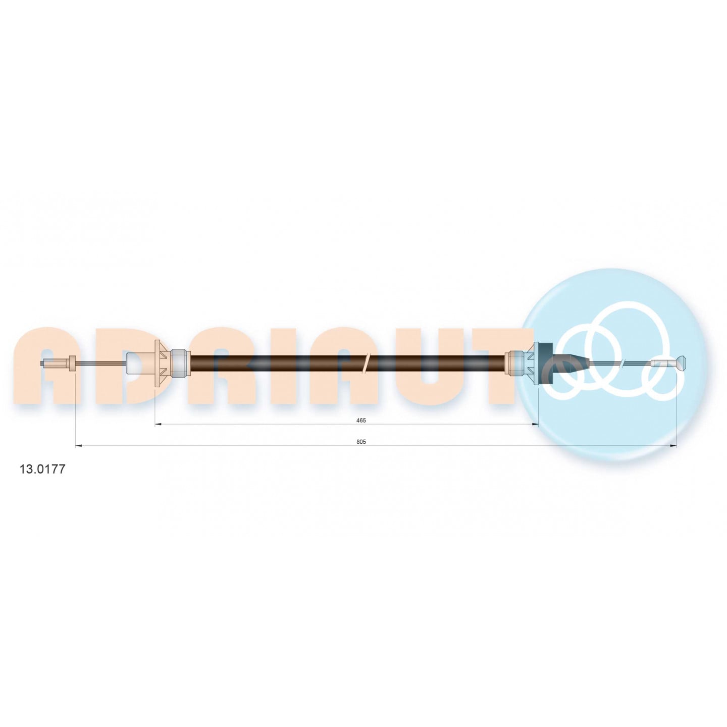 Cable de embrague ADRIAUTO 13.0177