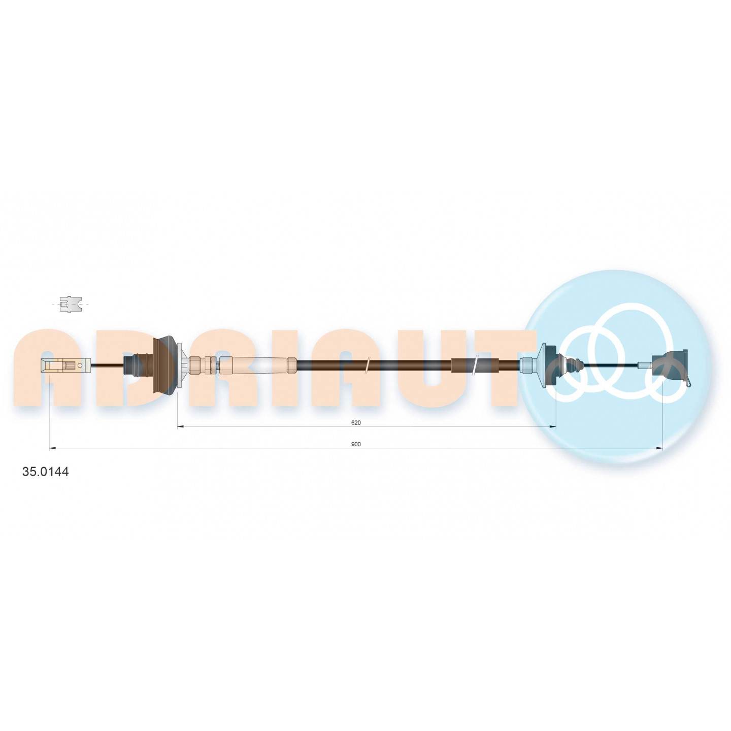 Cable de embrague ADRIAUTO 35.0144