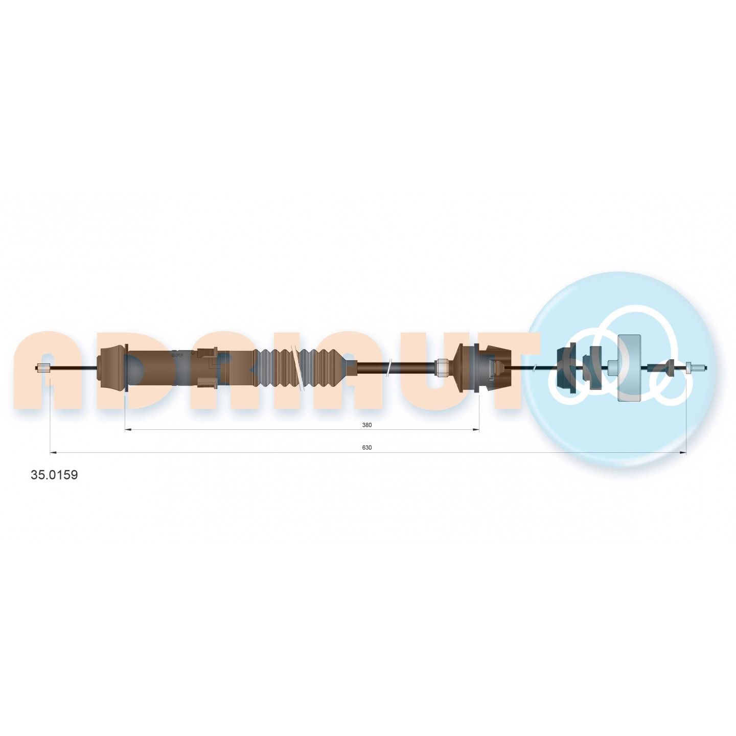 Cable de embrague ADRIAUTO 35.0159
