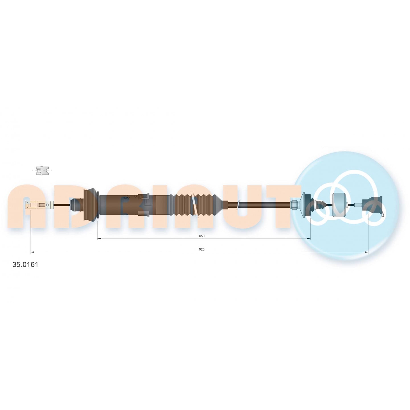 Cable de embrague ADRIAUTO 35.0161
