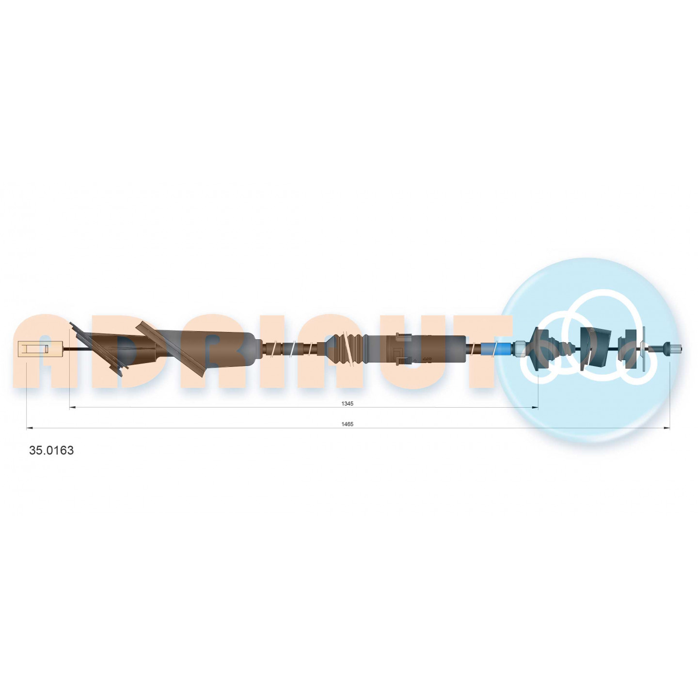 Cable de embrague ADRIAUTO 35.0163