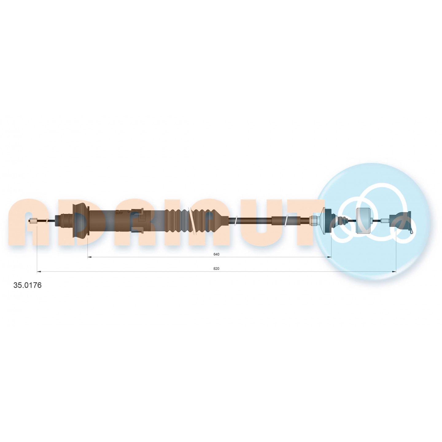 Cable de embrague ADRIAUTO 35.0176