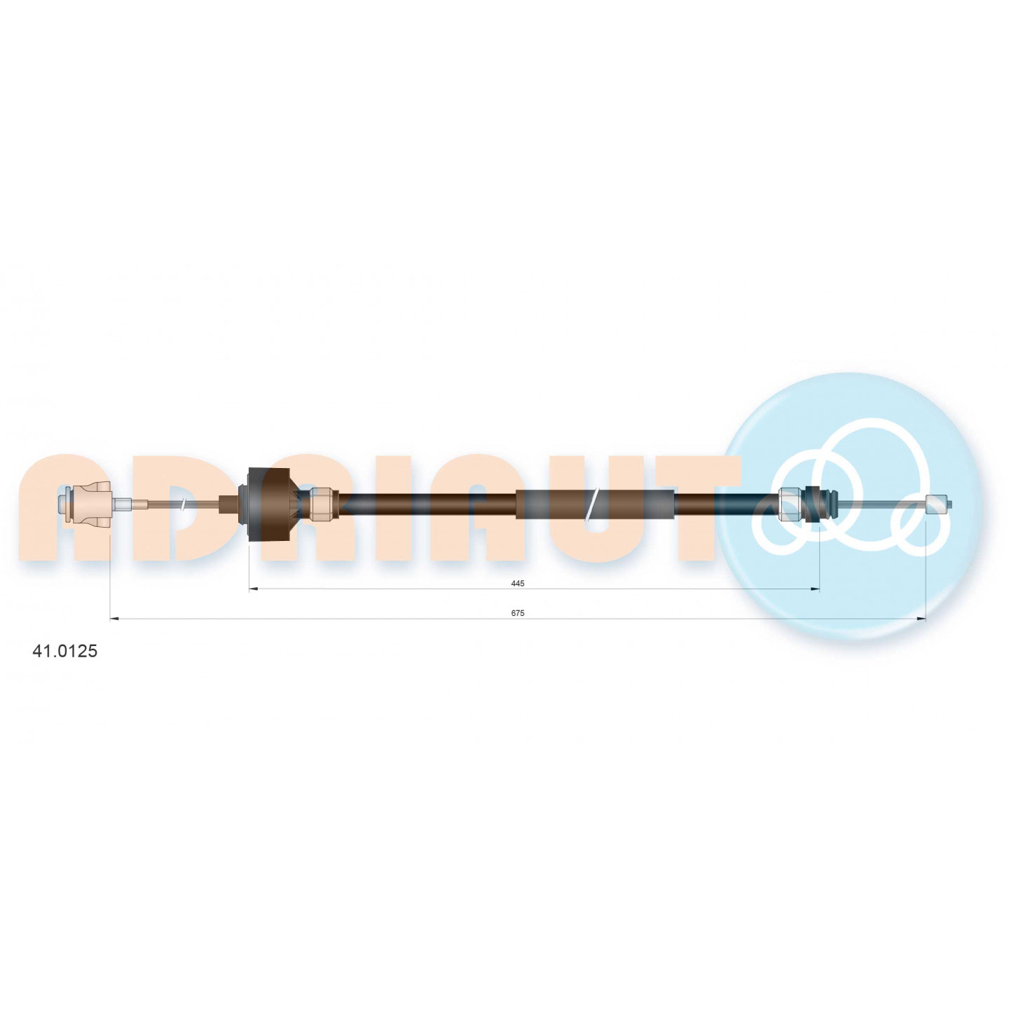 Cable de embrague ADRIAUTO 41.0125