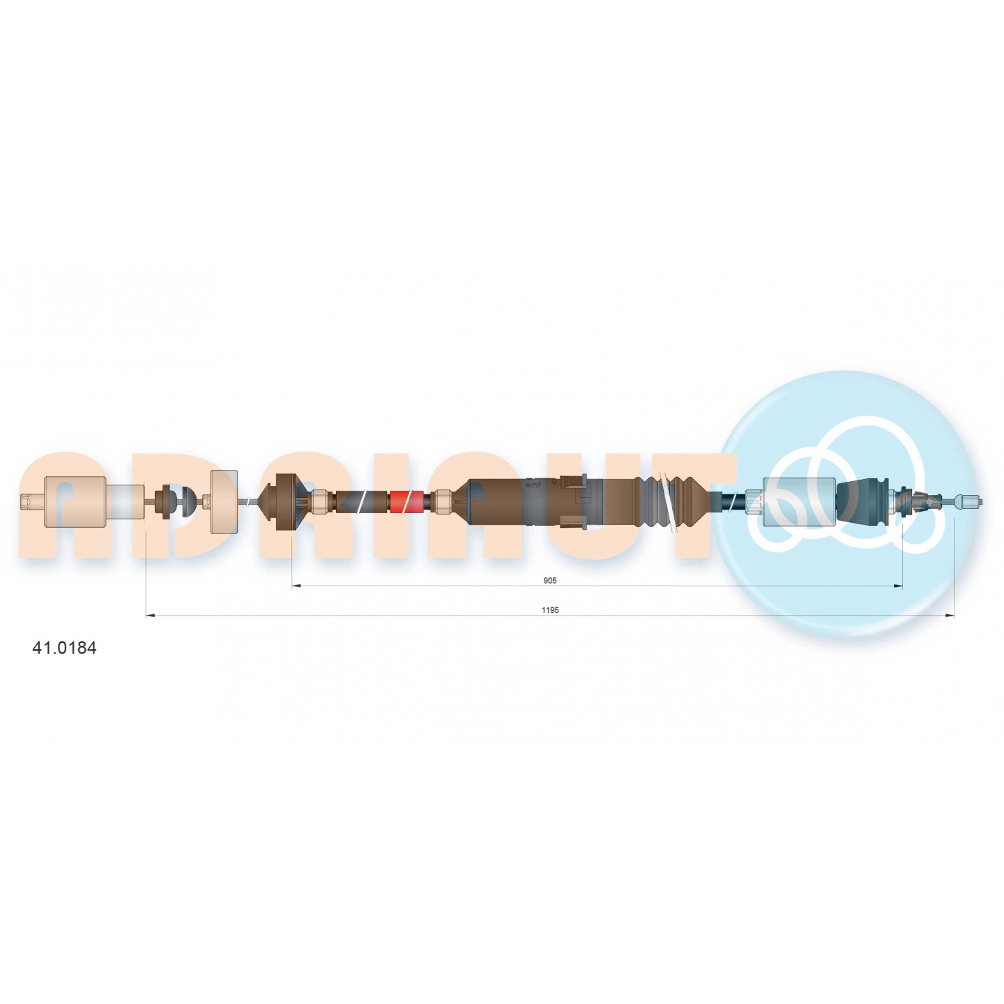Cable de embrague ADRIAUTO 41.0184