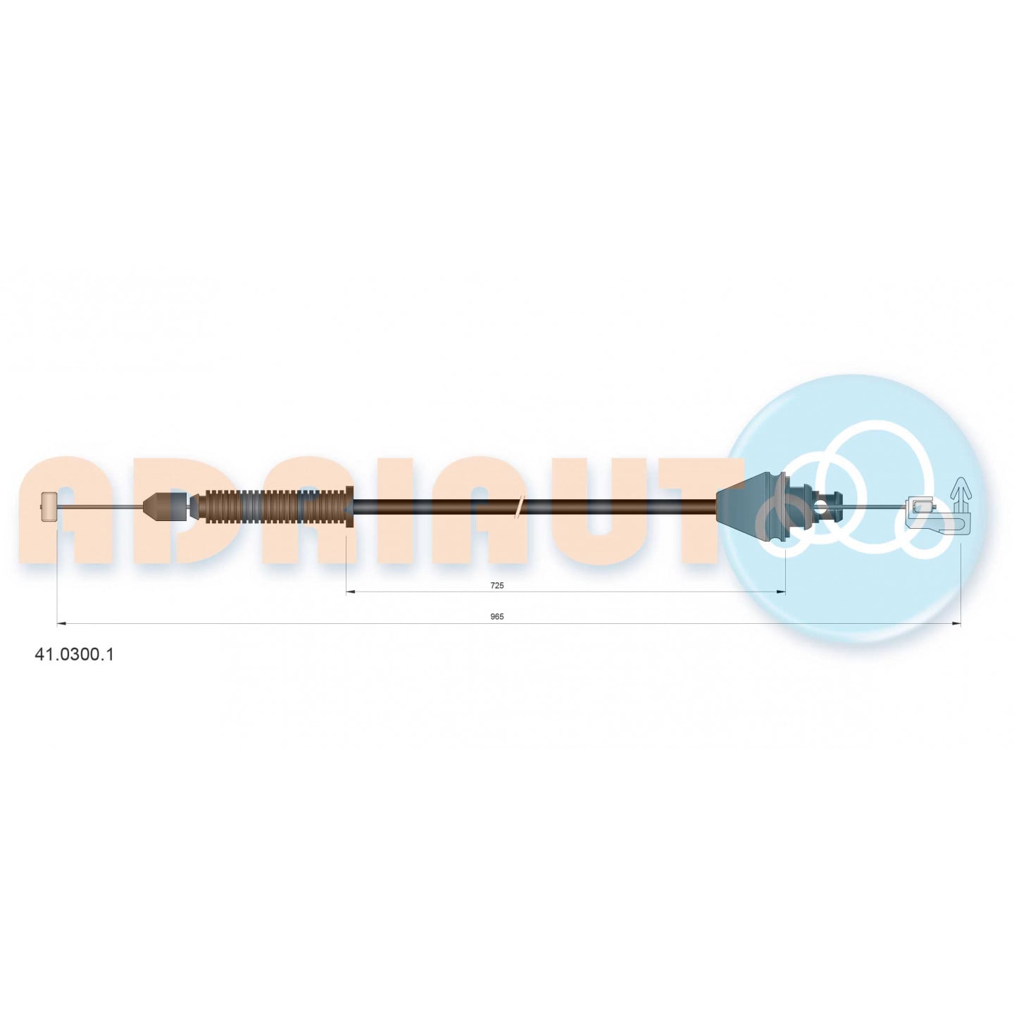 Cable del acelerador ADRIAUTO 41.0300.1