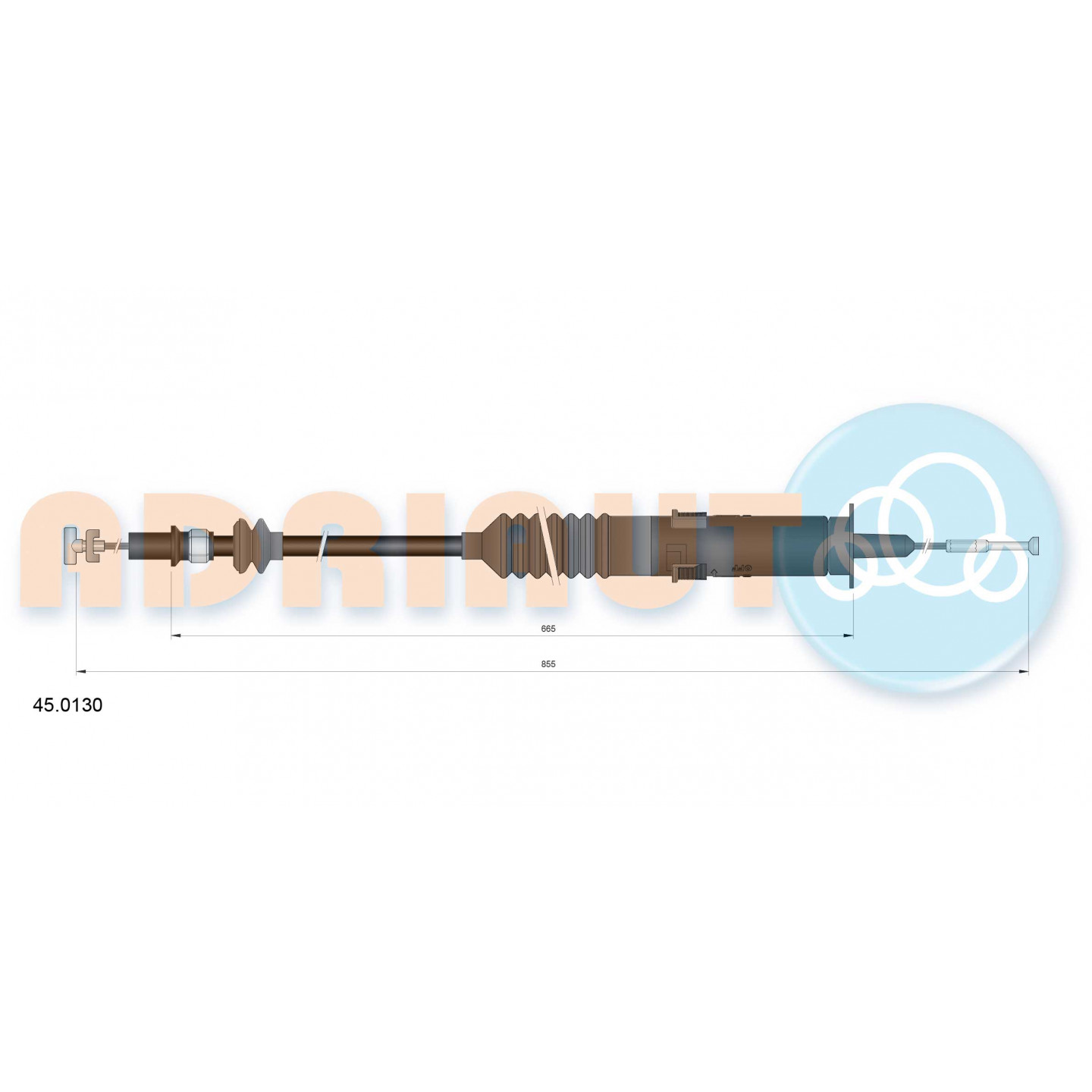 Cable de embrague ADRIAUTO 45.0130