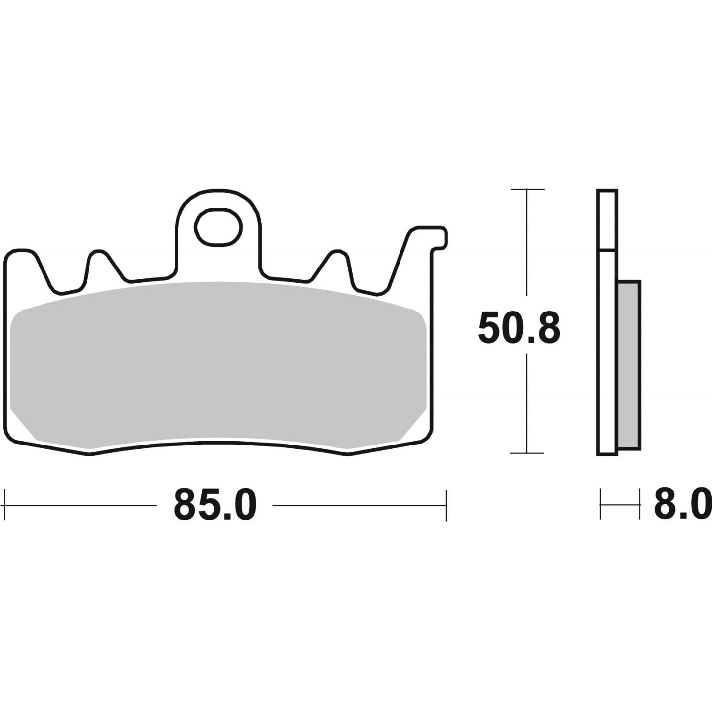 Remblokkenset, schijfrem BREMBO 07BB38LA