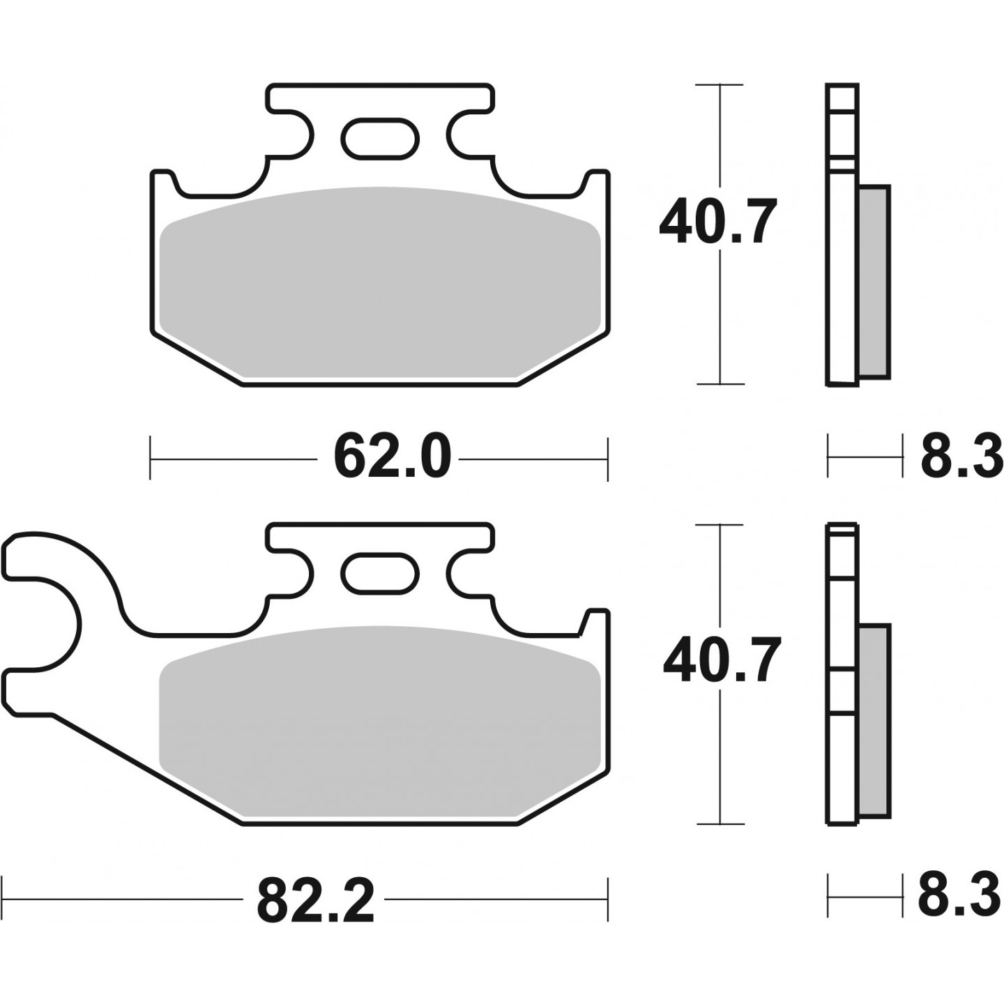 Bremsbelagsatz, Scheibenbremse BREMBO 07GR74SD