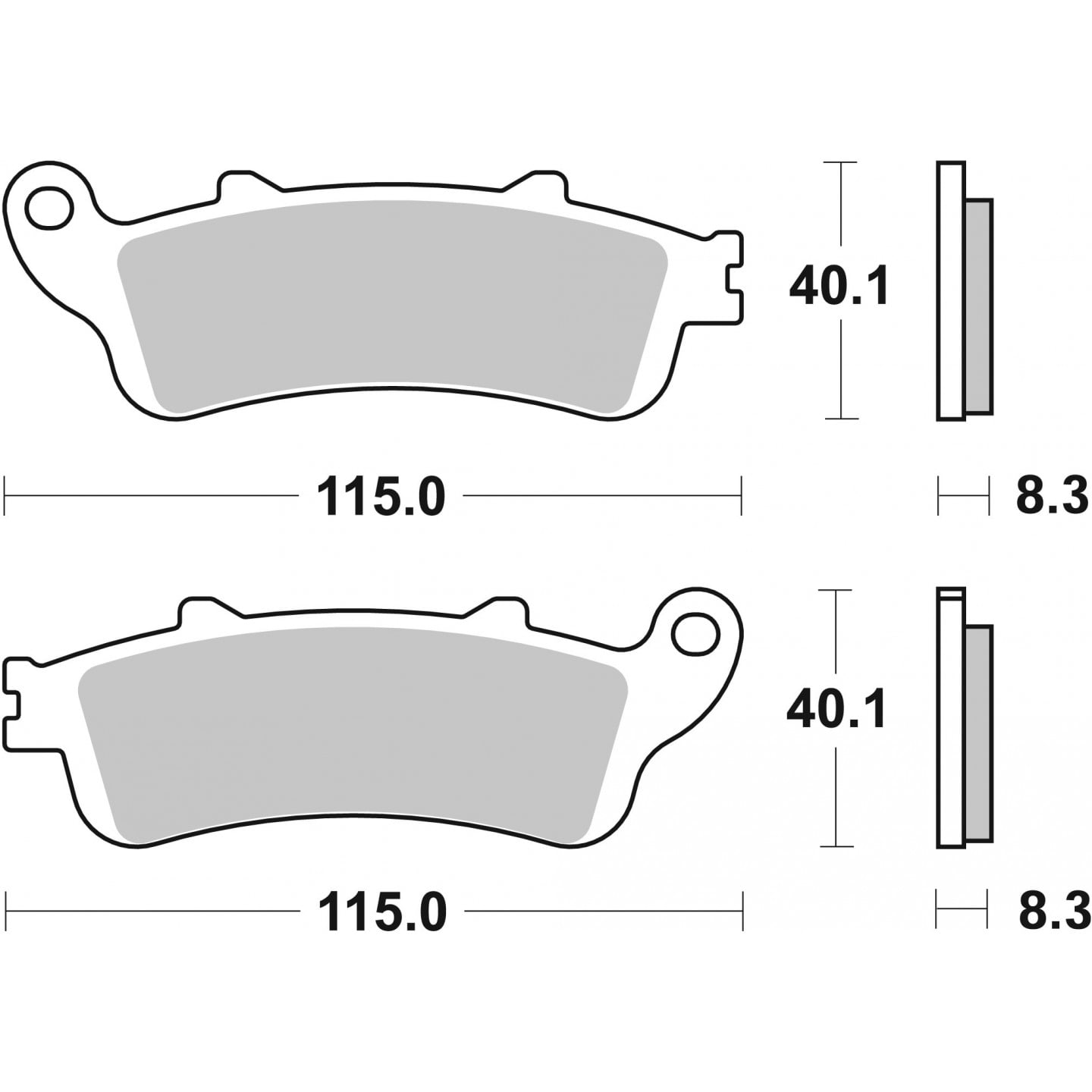 Bremseklodser BREMBO 07HO42SA
