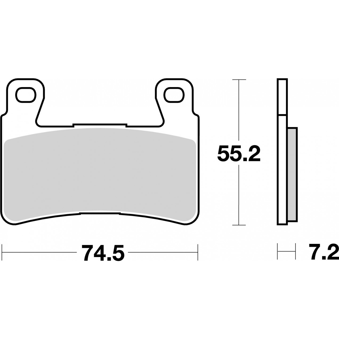 Kit pastiglie freno, Freno a disco BREMBO 07HO4507