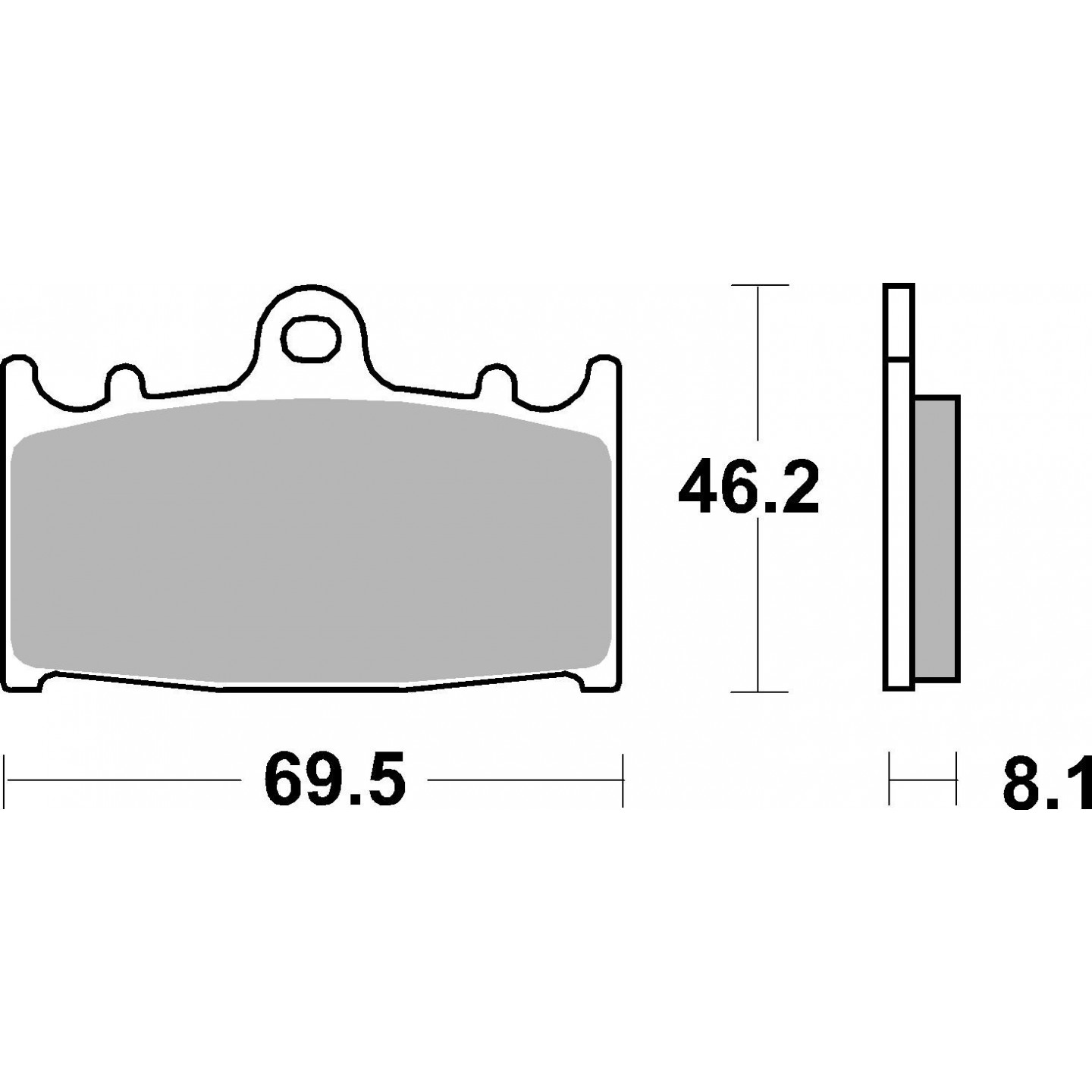 Bremseklodser BREMBO 07KA13SR