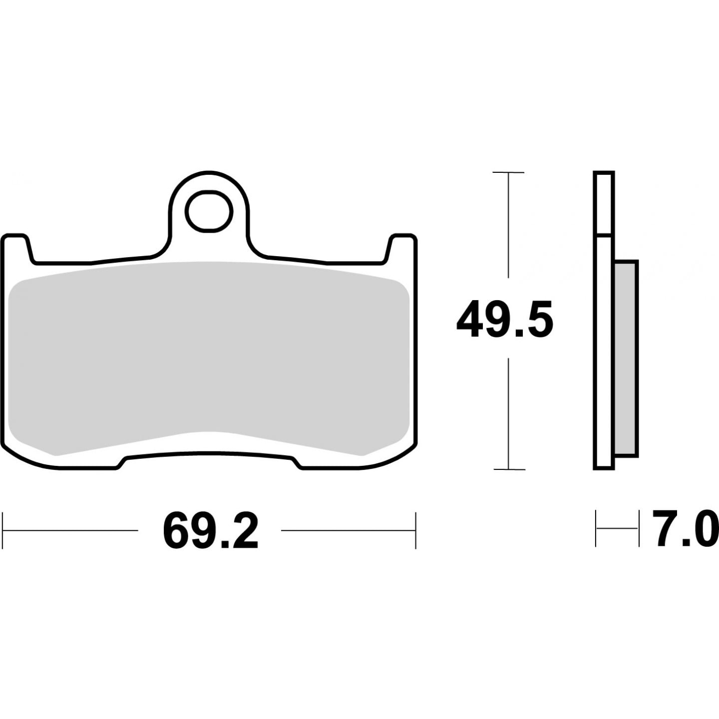 Bremsbelagsatz, Scheibenbremse BREMBO 07KA23SA