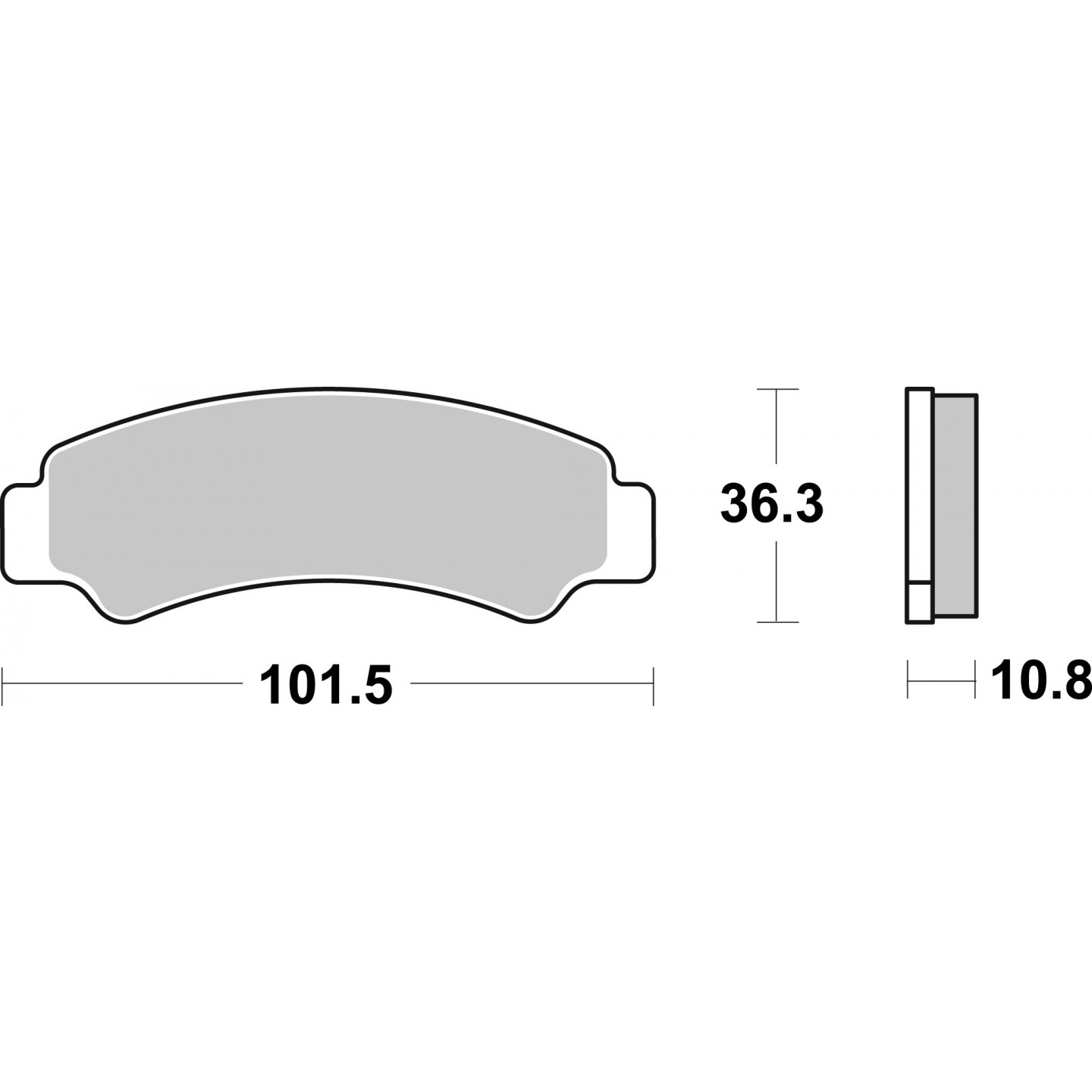 Bremsbelagsatz, Scheibenbremse BREMBO 07KS08SD