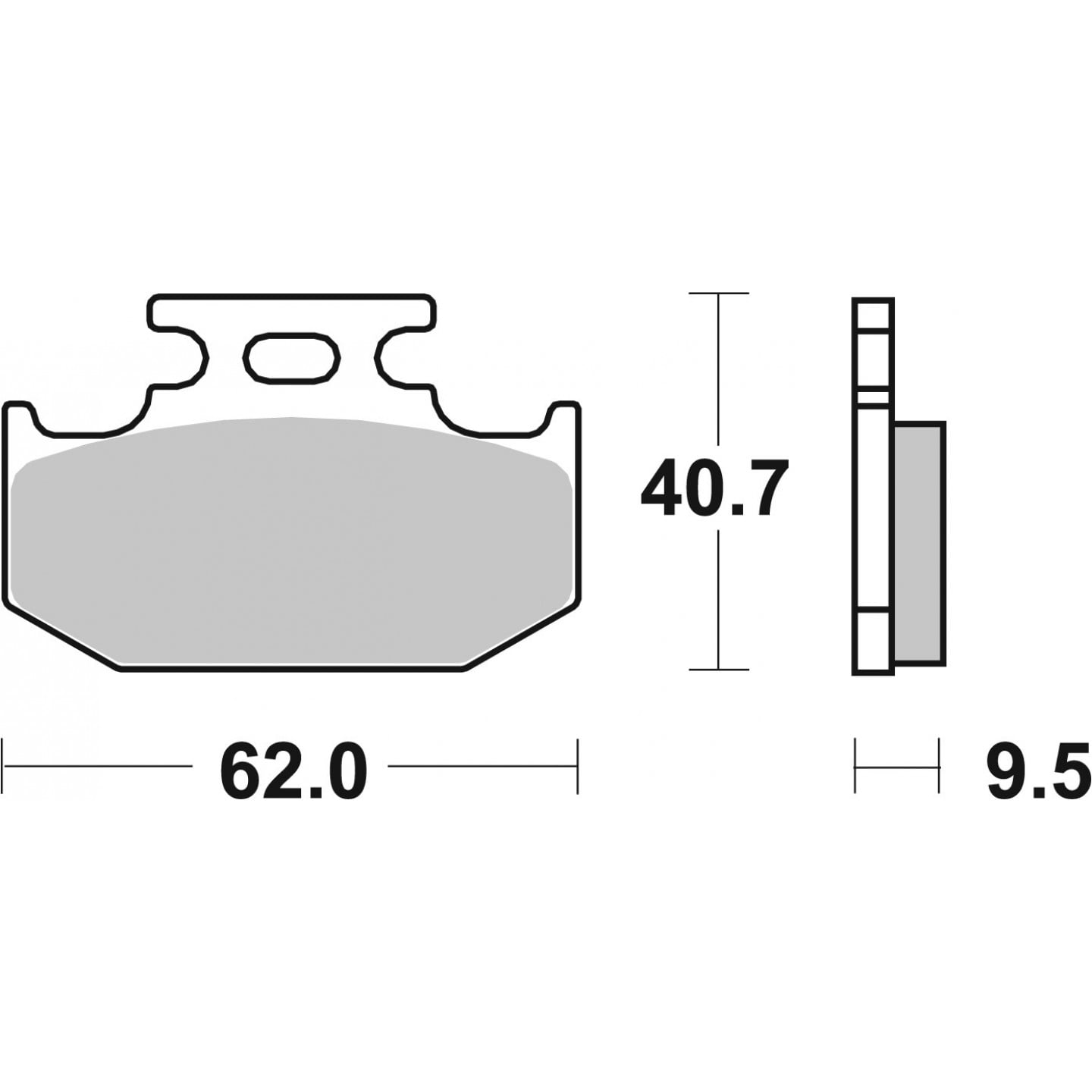 Bremsbelagsatz, Scheibenbremse BREMBO 07SU18SD