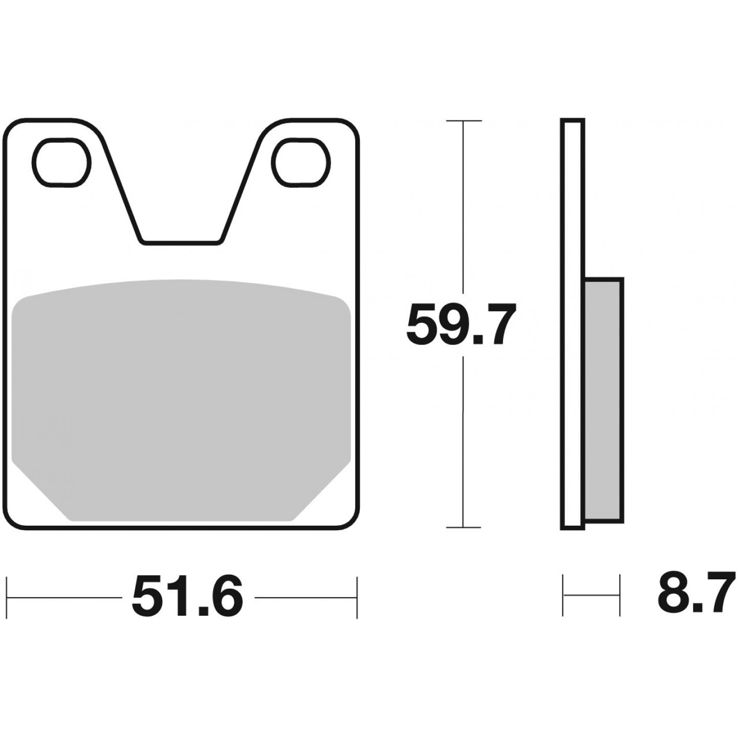 Bremsbelagsatz, Scheibenbremse BREMBO 07YA3807