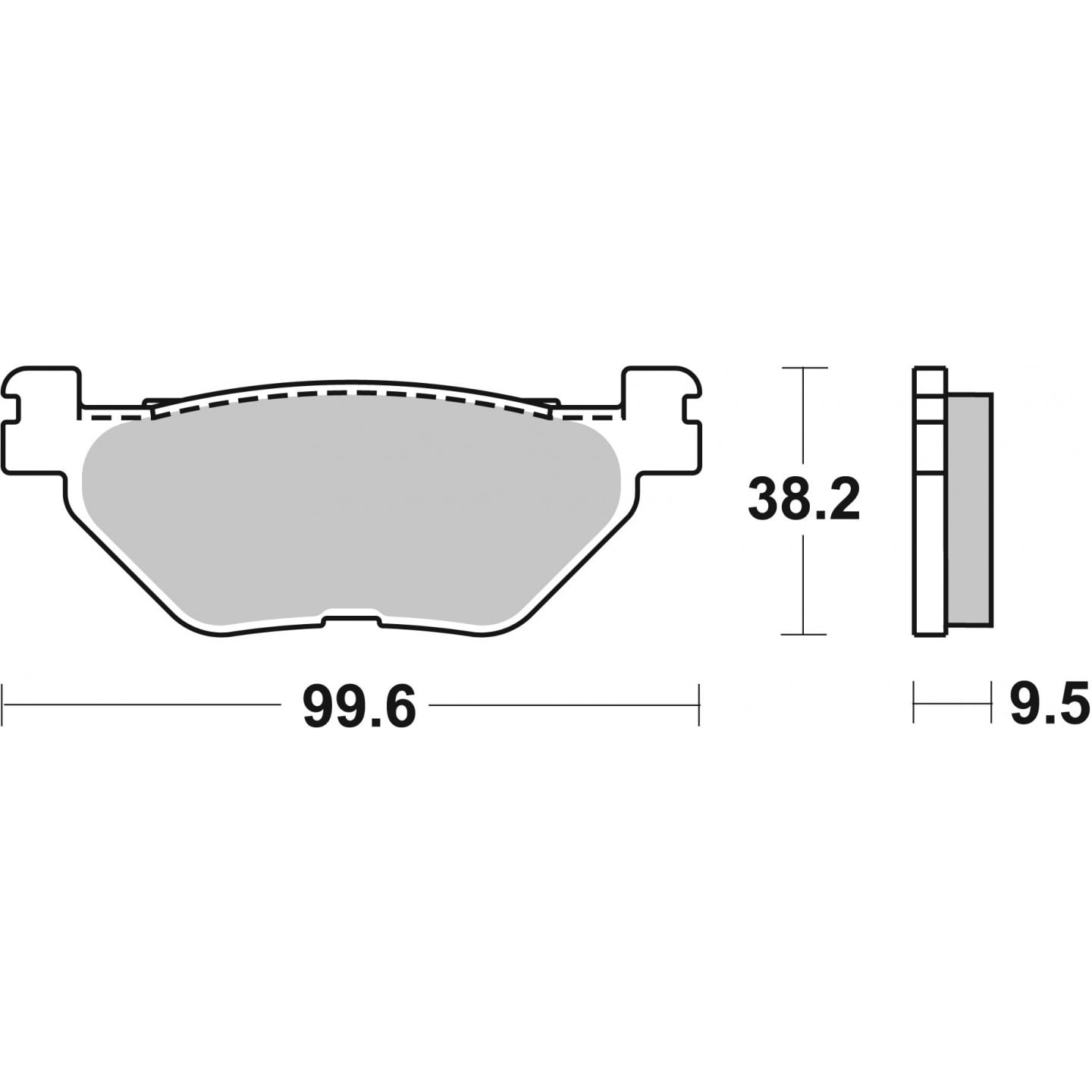 Bremsbelagsatz, Scheibenbremse BREMBO 07YA39SP