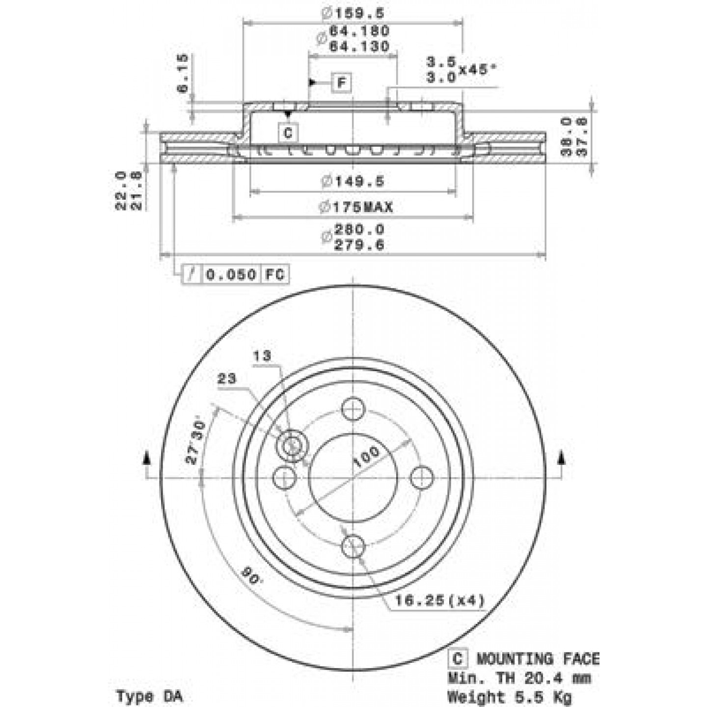 Brzdový kotouč BREMBO 09.A761.11