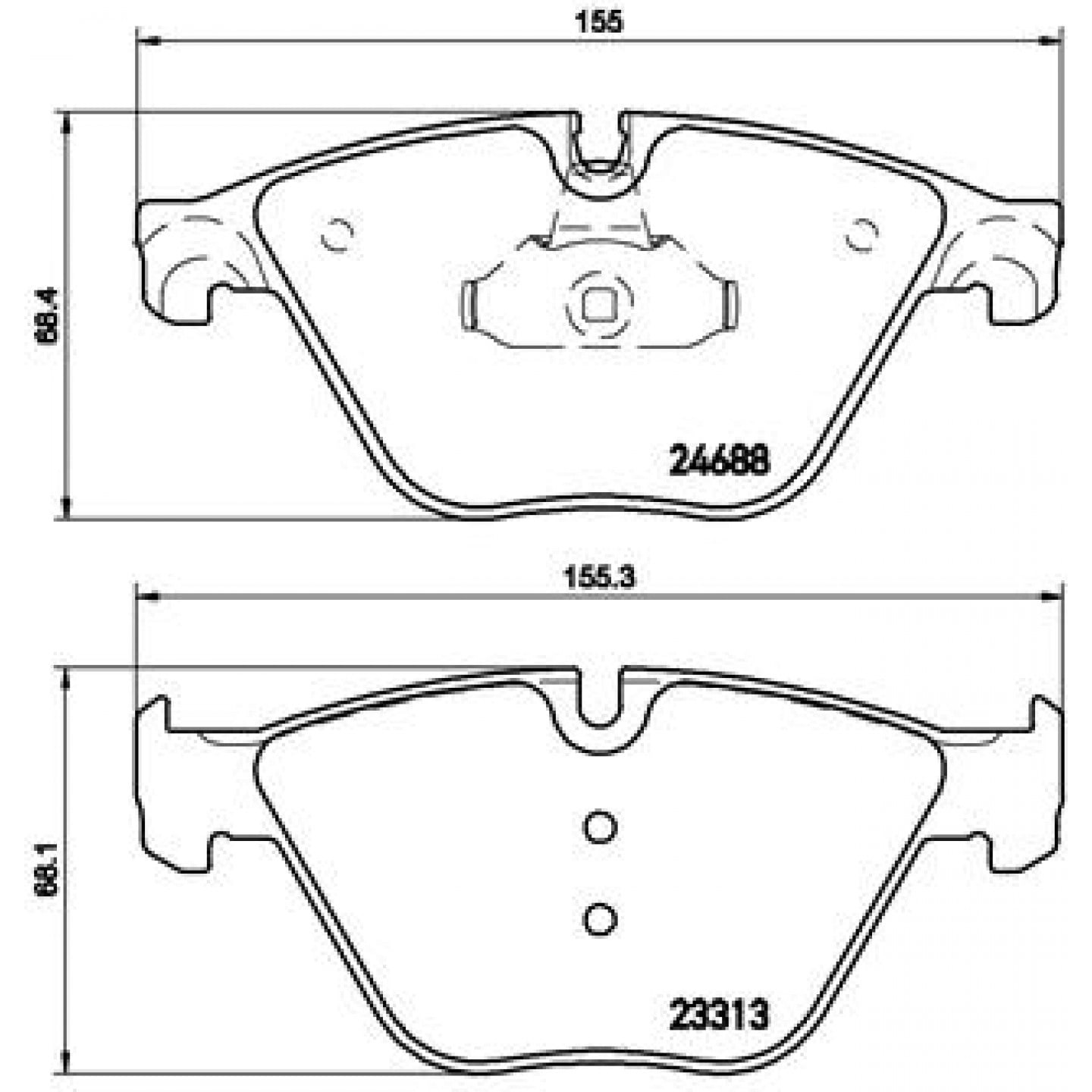 Bremseklodser BREMBO P 06 074