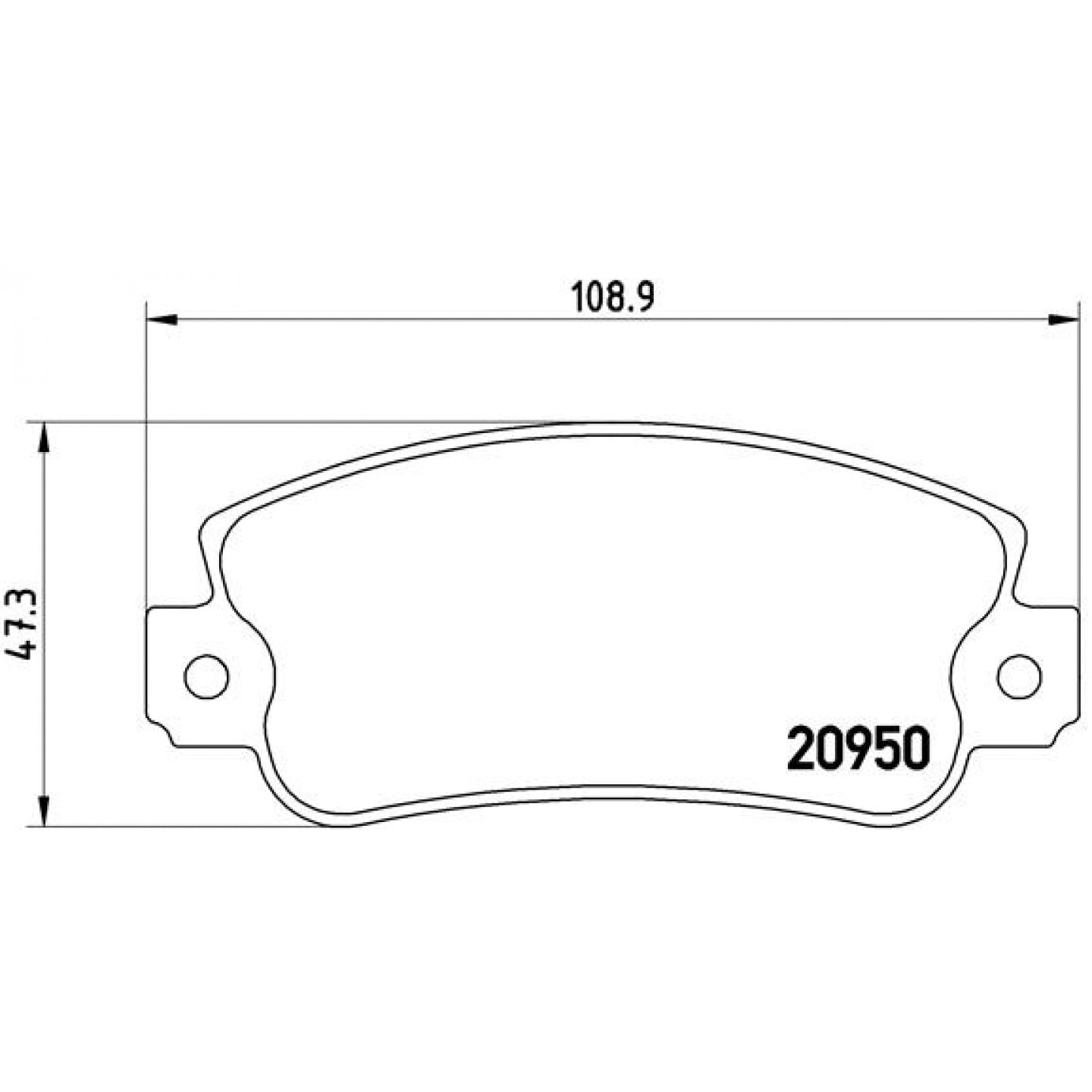 Bremsbelagsatz, Scheibenbremse BREMBO P 23 021