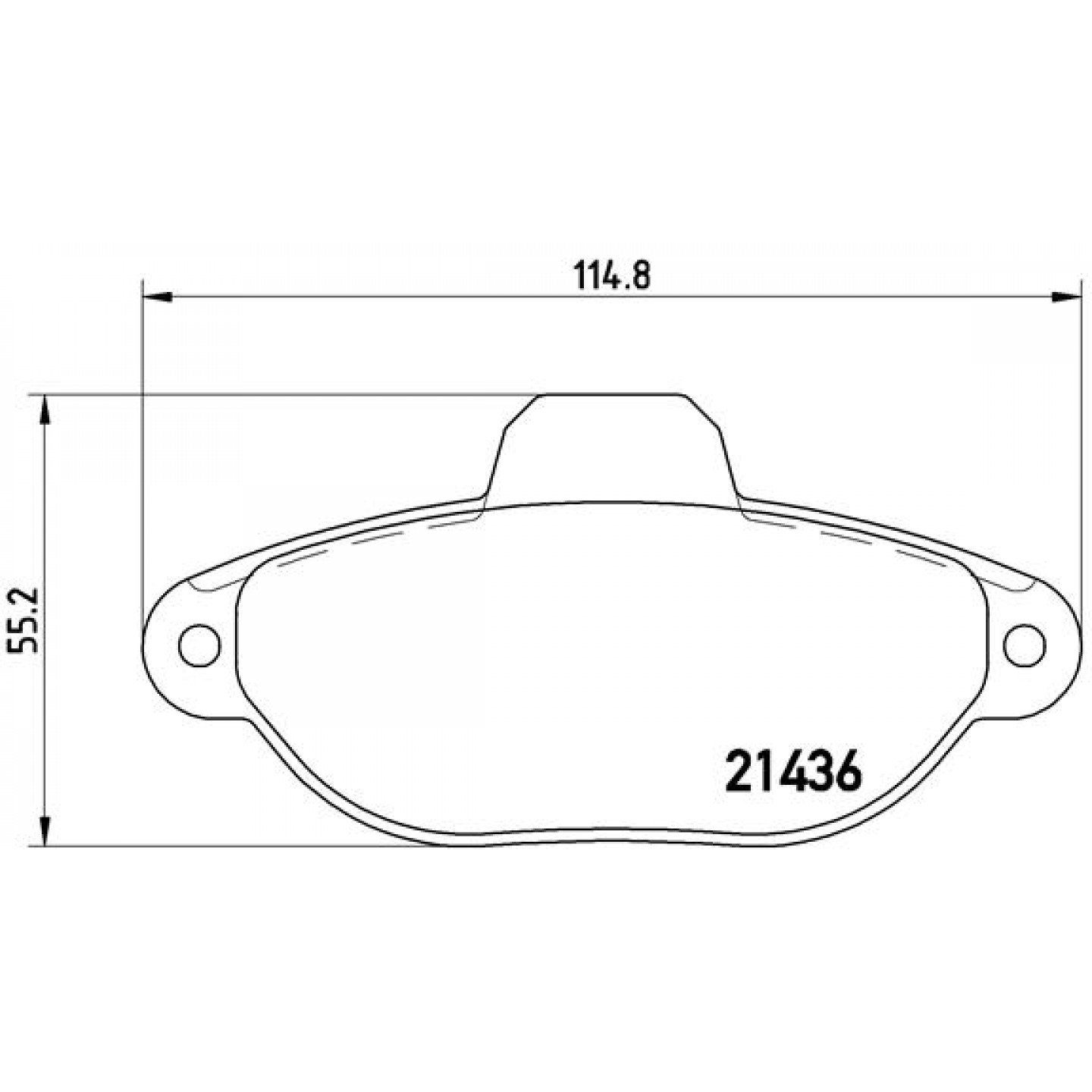 Bremsbelagsatz, Scheibenbremse BREMBO P 23 060
