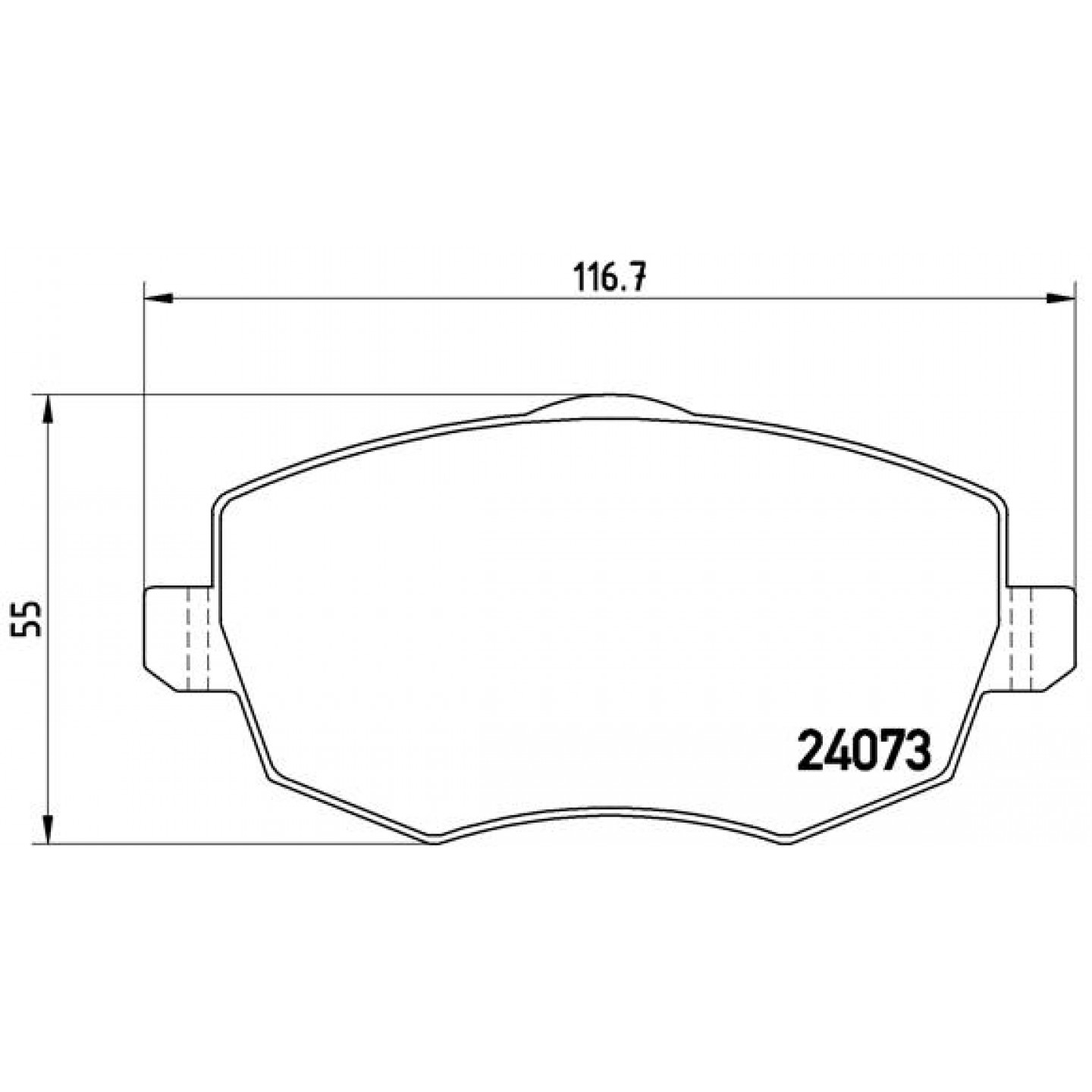 Sada brzdových destiček, kotoučová brzda BREMBO P 23 095