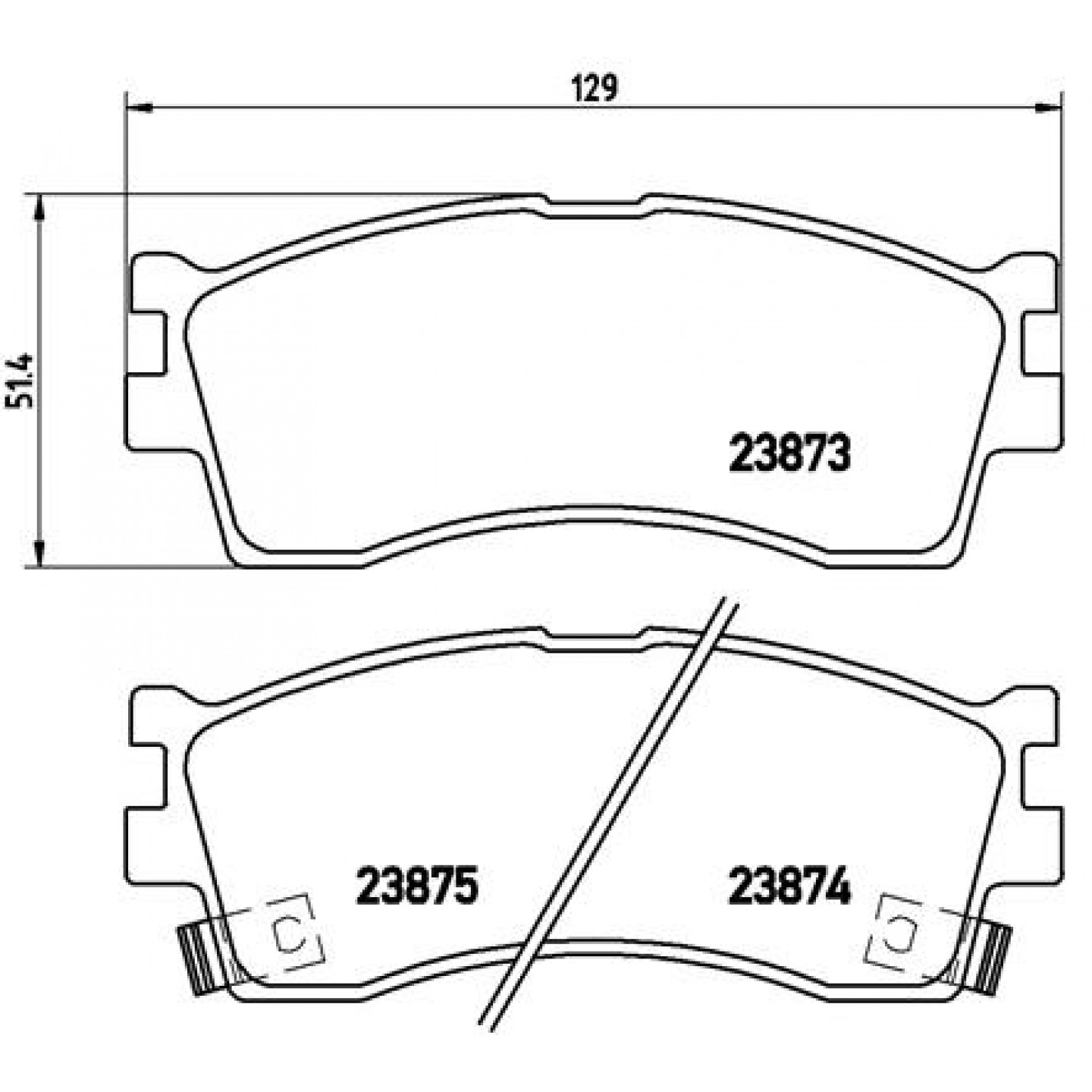 Sada brzdových destiček, kotoučová brzda BREMBO P 30 016