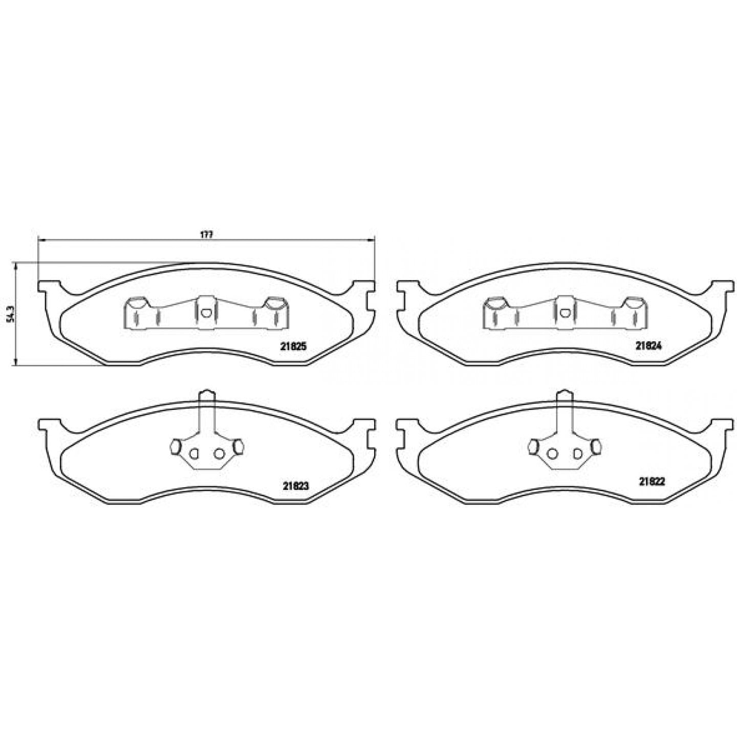 ADG04229 Kit pastiglie freno, Freno a disco Blue Print