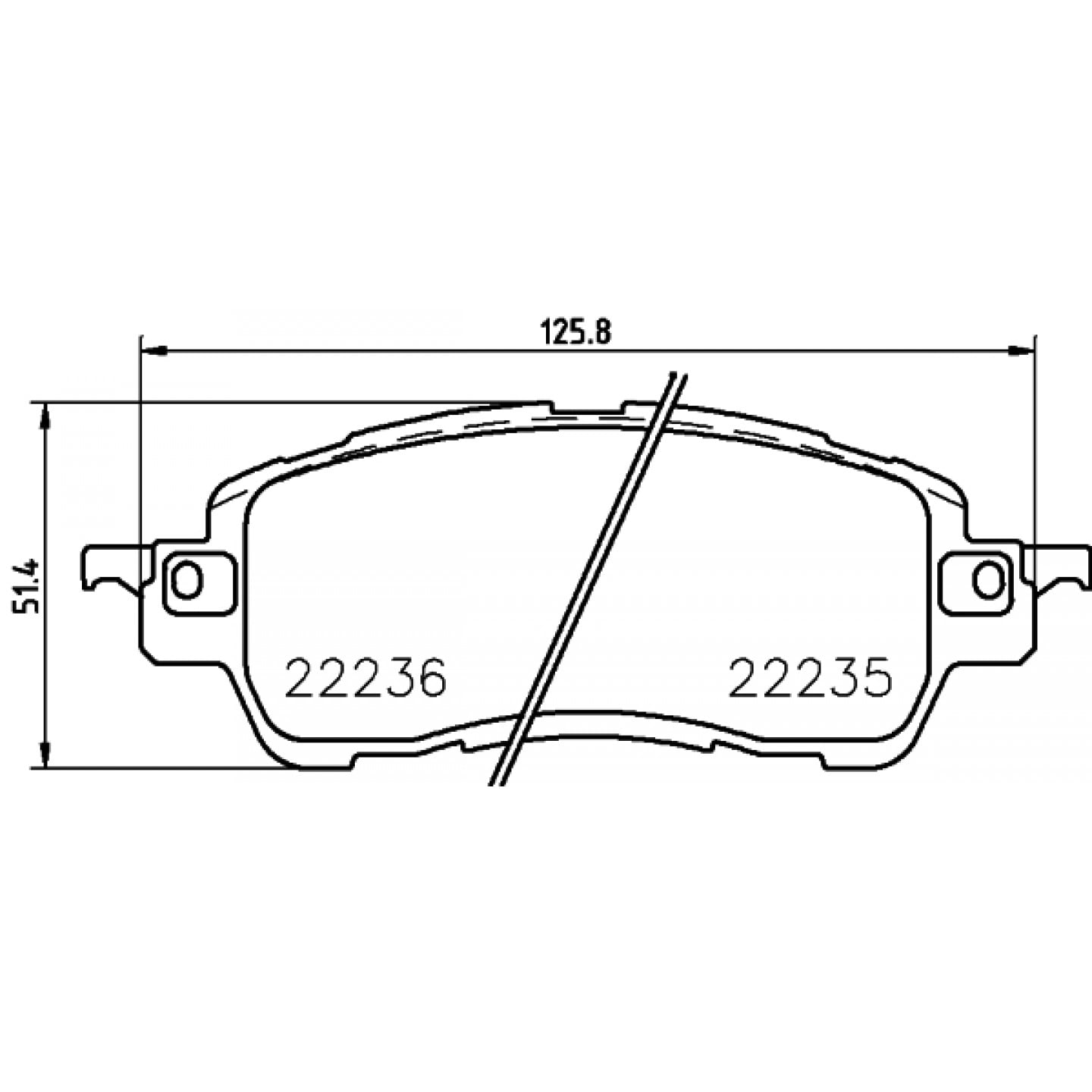 Sada brzdových destiček, kotoučová brzda BREMBO P 49 055
