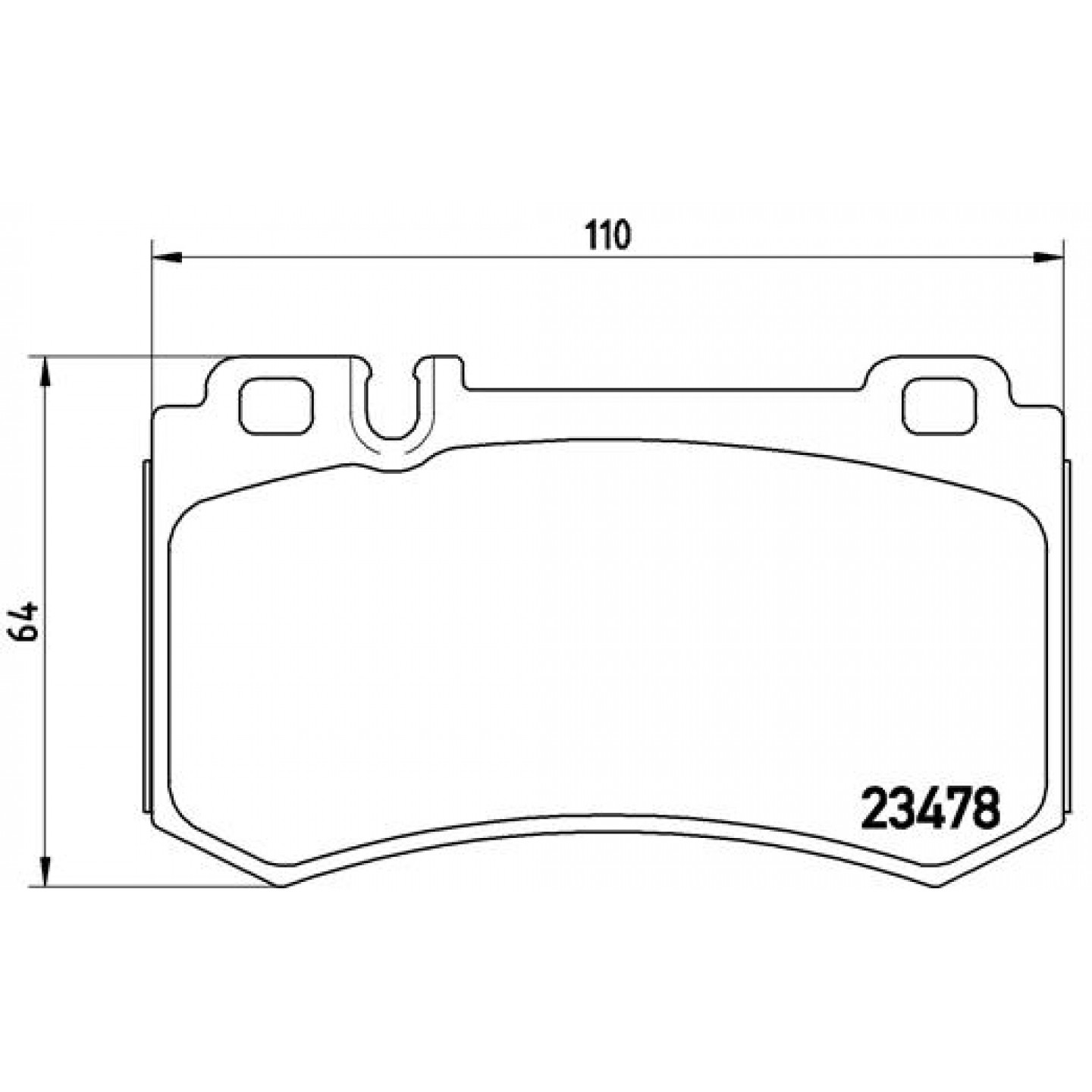 Sada brzdových destiček, kotoučová brzda BREMBO P 50 061