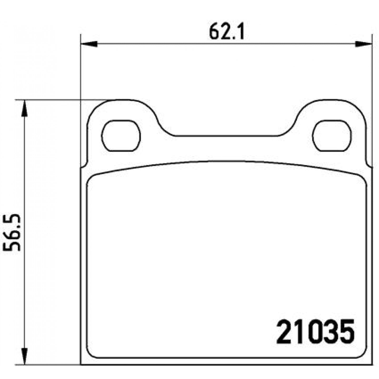 Bremsbelagsatz, Scheibenbremse BREMBO P 50 066