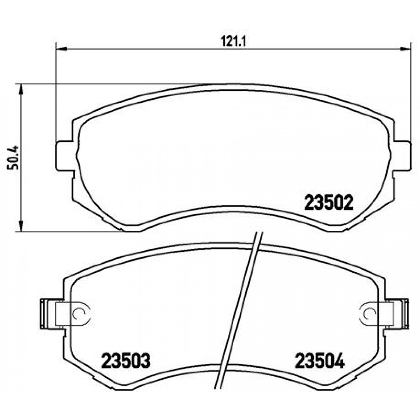 Kit pastiglie freno, Freno a disco BREMBO P 56 039