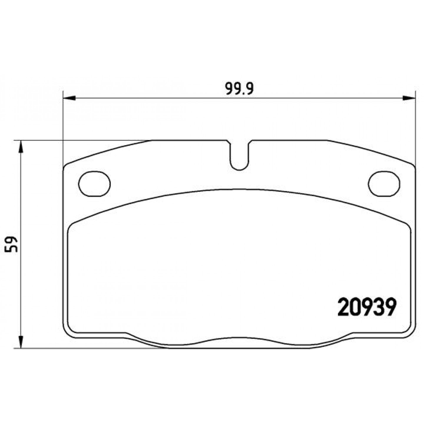 Bremsbelagsatz, Scheibenbremse BREMBO P 59 005