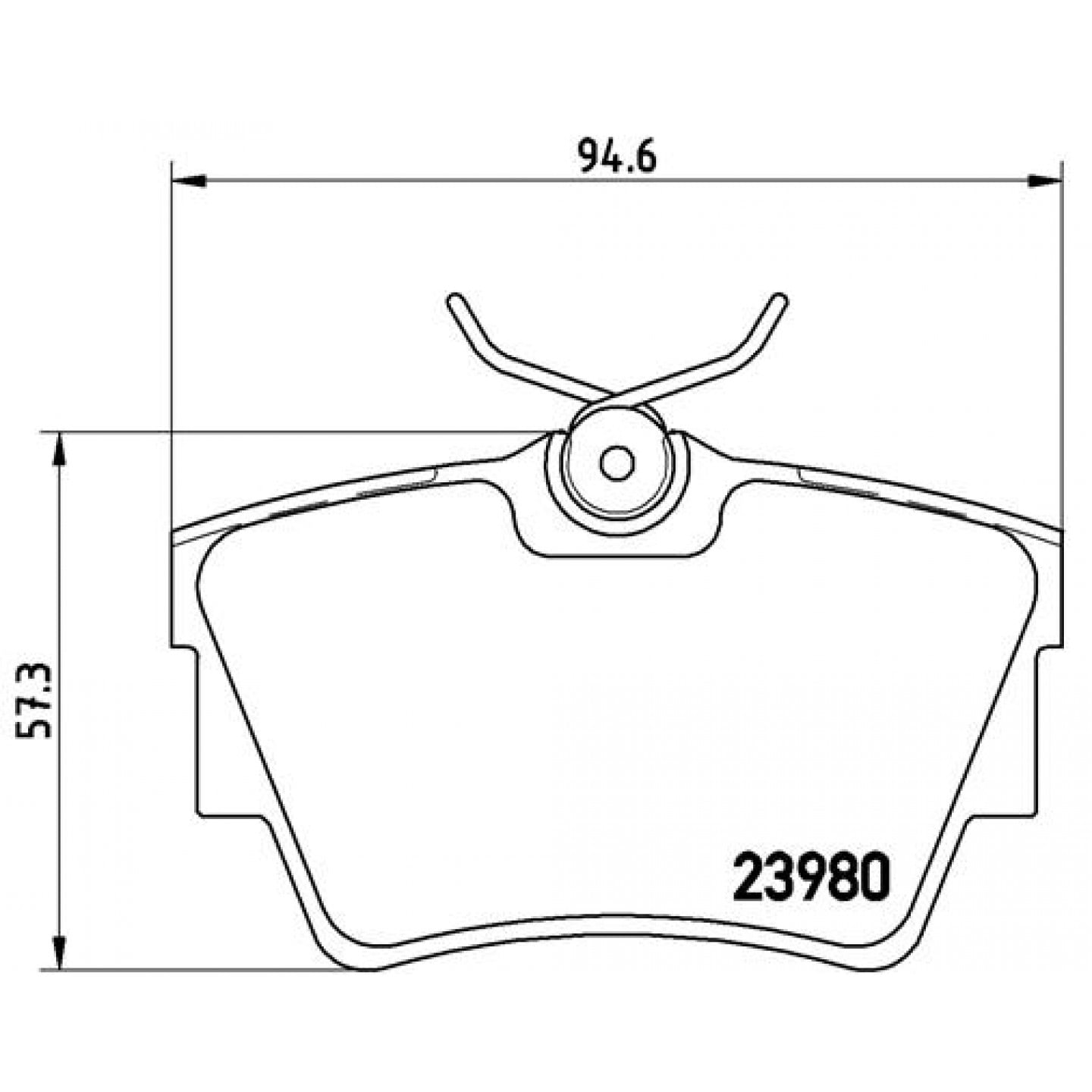 Sada brzdových destiček, kotoučová brzda BREMBO P 59 041