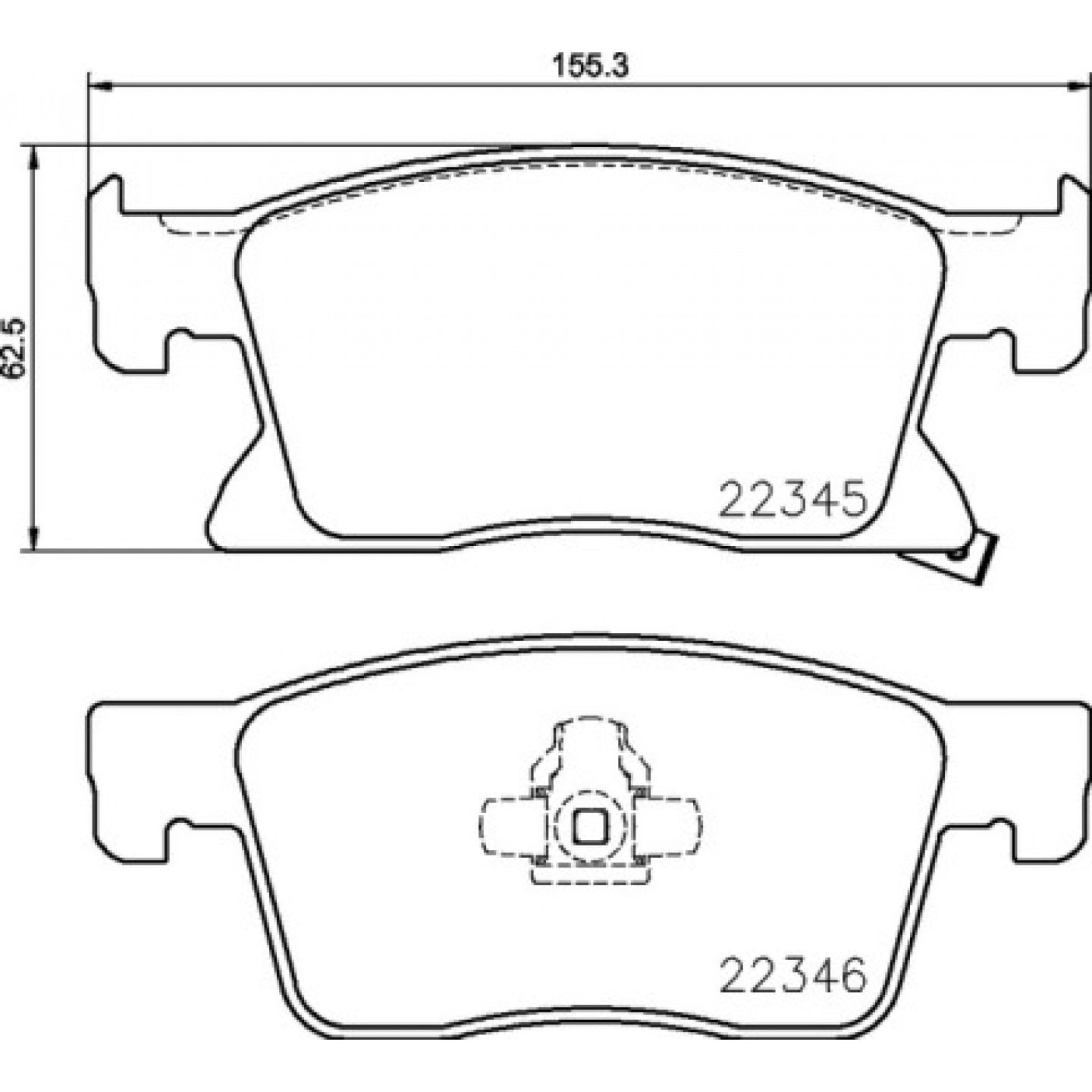 Sada brzdových destiček, kotoučová brzda BREMBO P 59 091