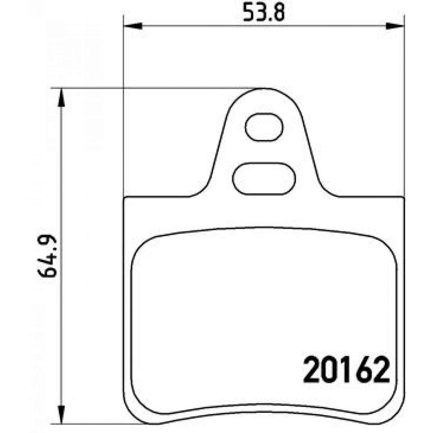 Bremsbelagsatz, Scheibenbremse BREMBO P 61 037