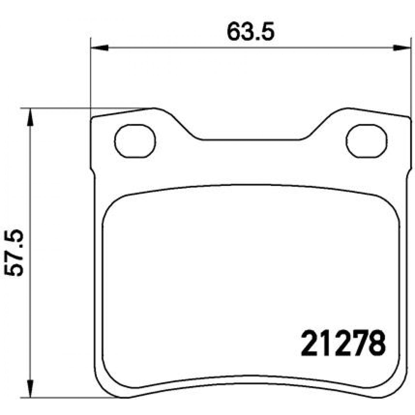 Sada brzdových destiček, kotoučová brzda BREMBO P 61 058