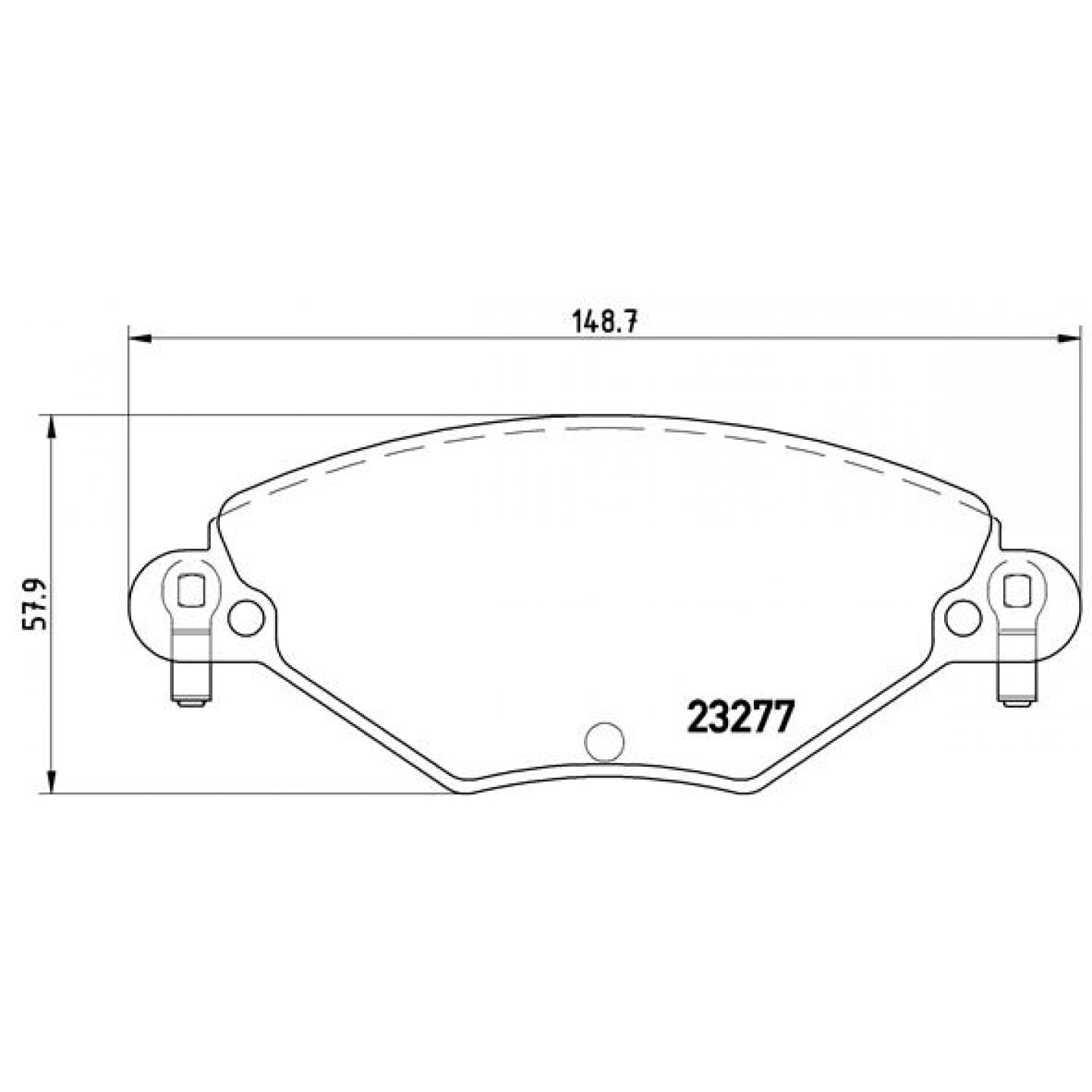 Sada brzdových destiček, kotoučová brzda BREMBO P 61 071