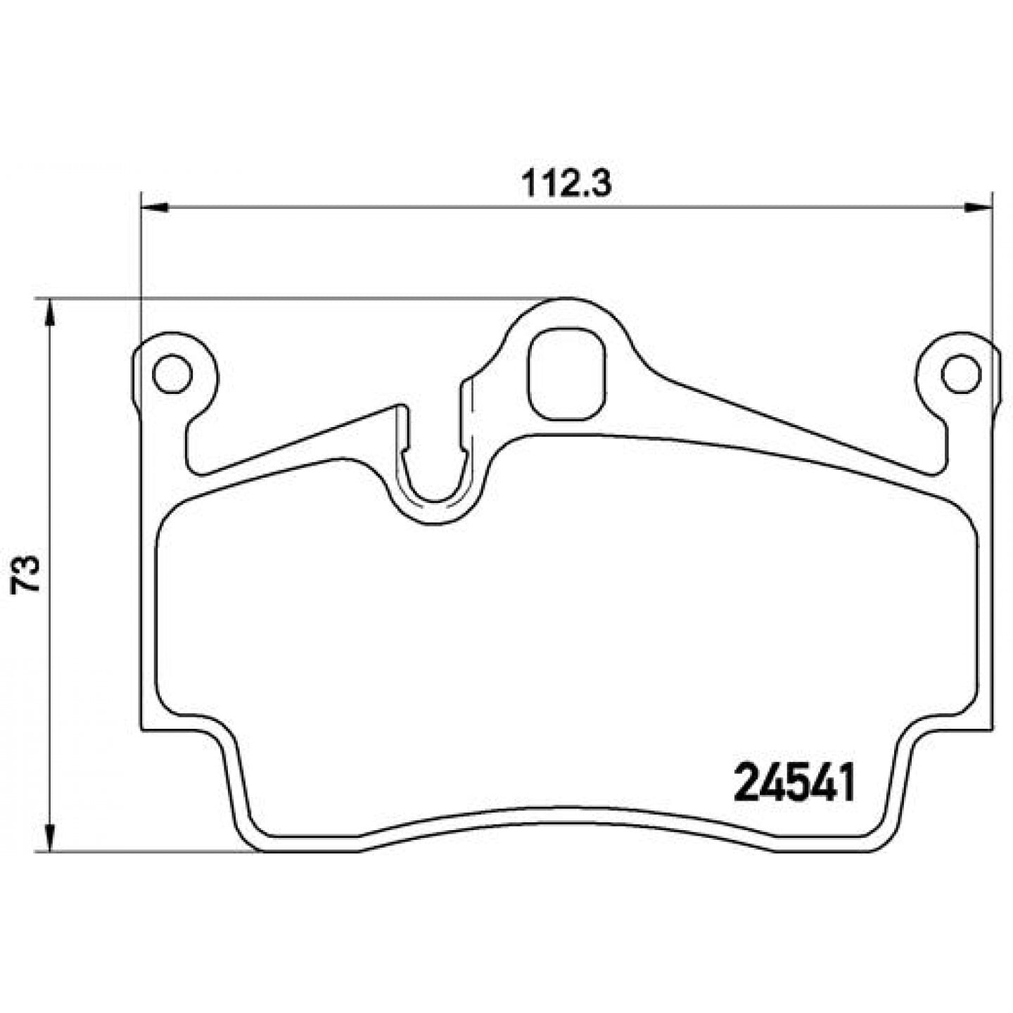 Sada brzdových destiček, kotoučová brzda BREMBO P 65 028